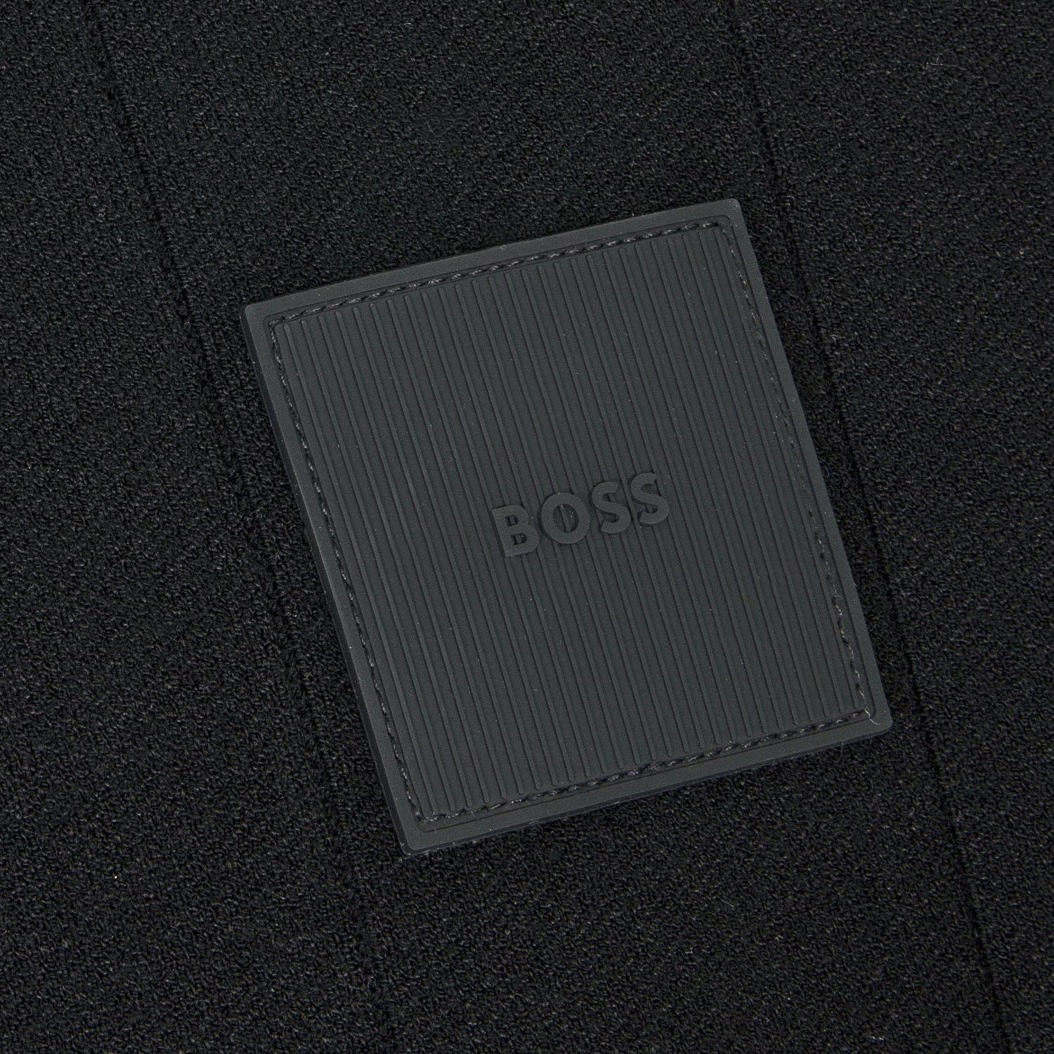 BOSS BOSS Erkek Düğmeli Uzun Kollu Hakim Yaka Siyah Kazak 50528782-001
