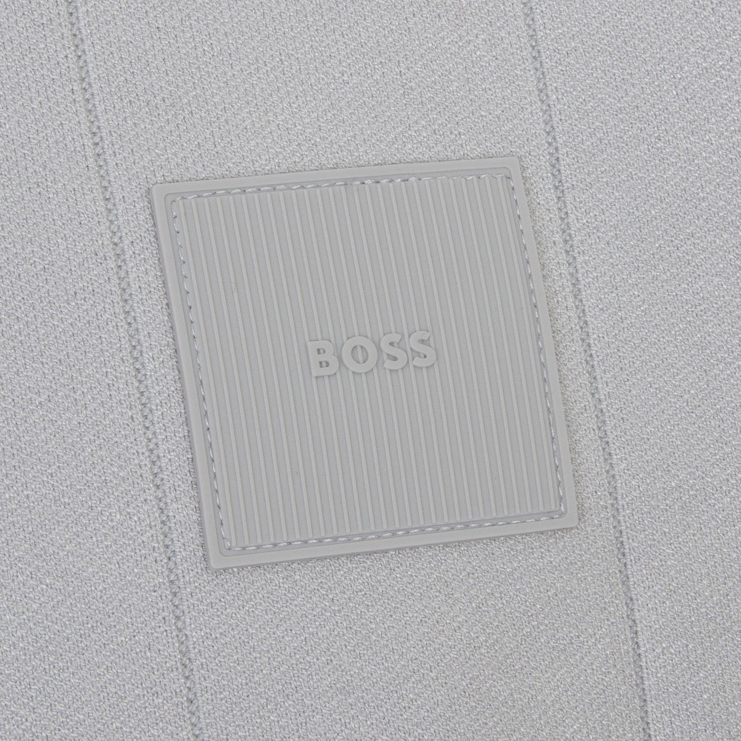 BOSS BOSS Erkek Düğmeli Uzun Kollu Hakim Yaka Gri Kazak 50528782-054