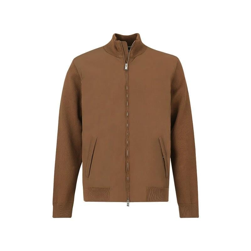 BOSS  BOSS Erkek Hibrit Kumaşlı Dik Yaka Normal Kalıp Uzun Kollu Kahverengi Ceket 50543135-217