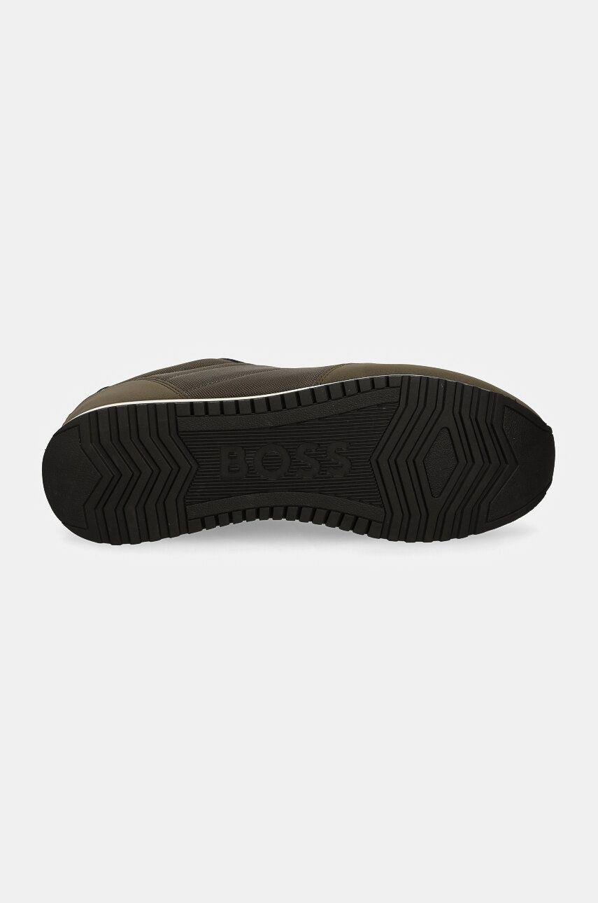 BOSS BOSS Erkek Marka Logolu Bağcıklı Kaydırmaz Tabanlı Günlük Lacivert Sneaker 50529542-302