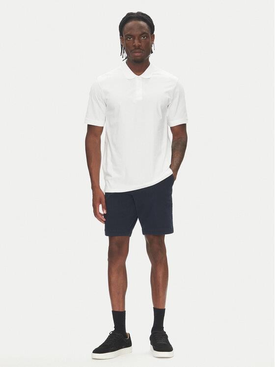 BOSS  BOSS Erkek Normal Bel Diz Üstü Cep Ve Kemer Detaylı Lacivert Şort 50543951-404