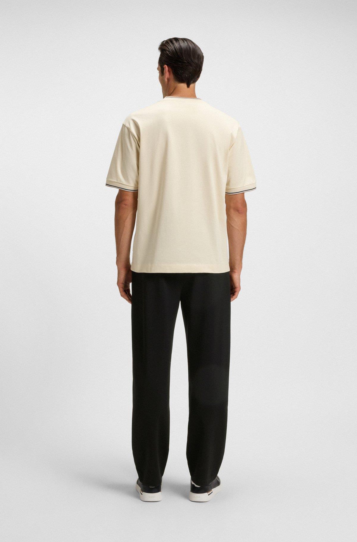 BOSS  BOSS Erkek Normal Kalıp Beli Bağcıklı Pamuklu Düz Kesim Siyah Eşofman Altı 50543426-001