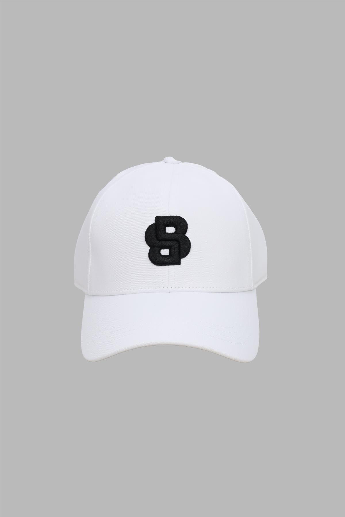 BOSS BOSS Erkek Pamuklu Nefes Alabilen Monogram Logolu Metal Logolu Beyaz Spor Şapka 50533299-100
