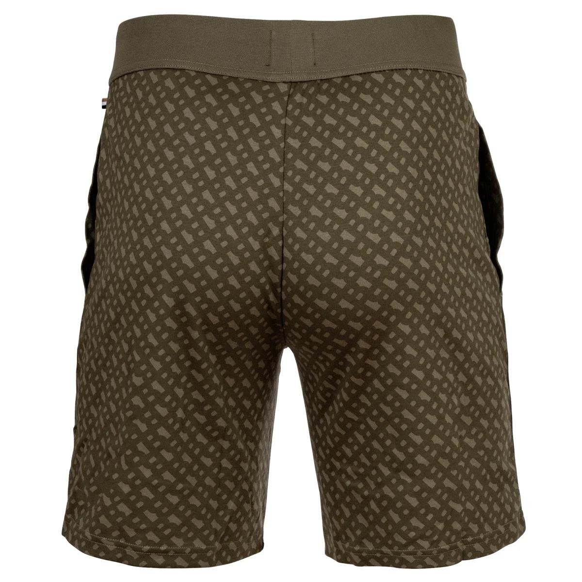 BOSS BOSS Erkek Pamuklu Normal Kalıp Logo Desenli Haki Pijama Takımı 50540613-349
