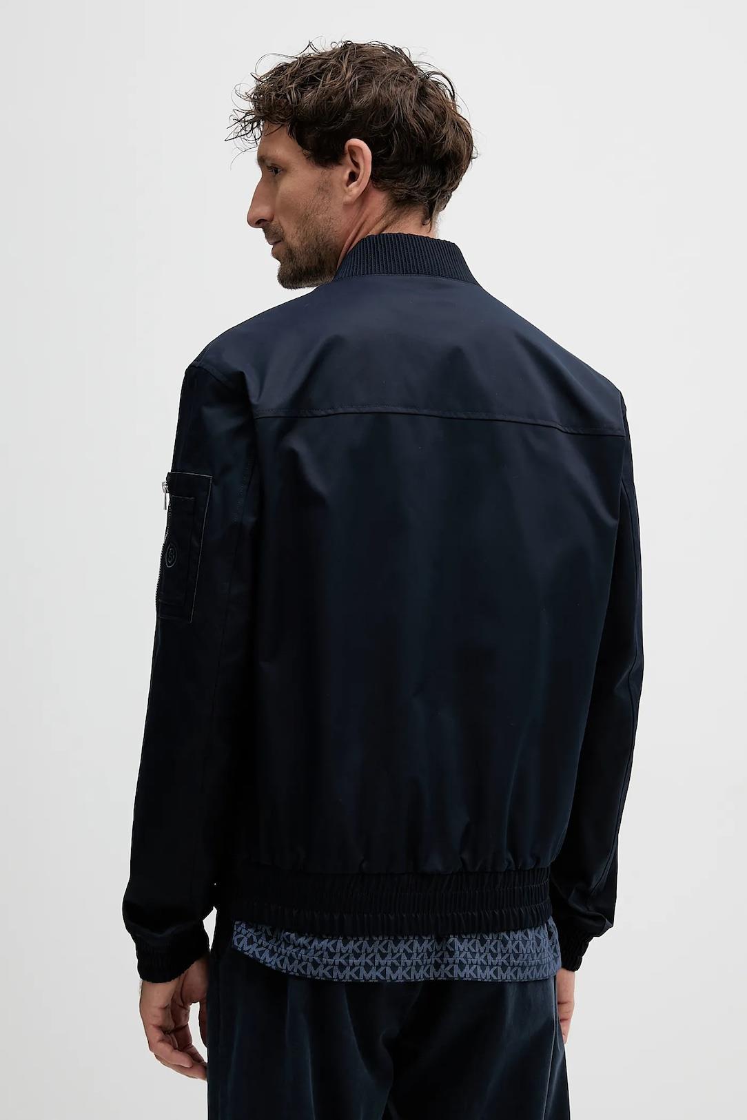 BOSS BOSS Erkek Regular Fit Dik Yaka Su Geçirmez Kumaş Astarlı Uzun Kollu Lacivert Ceket 50544097-404