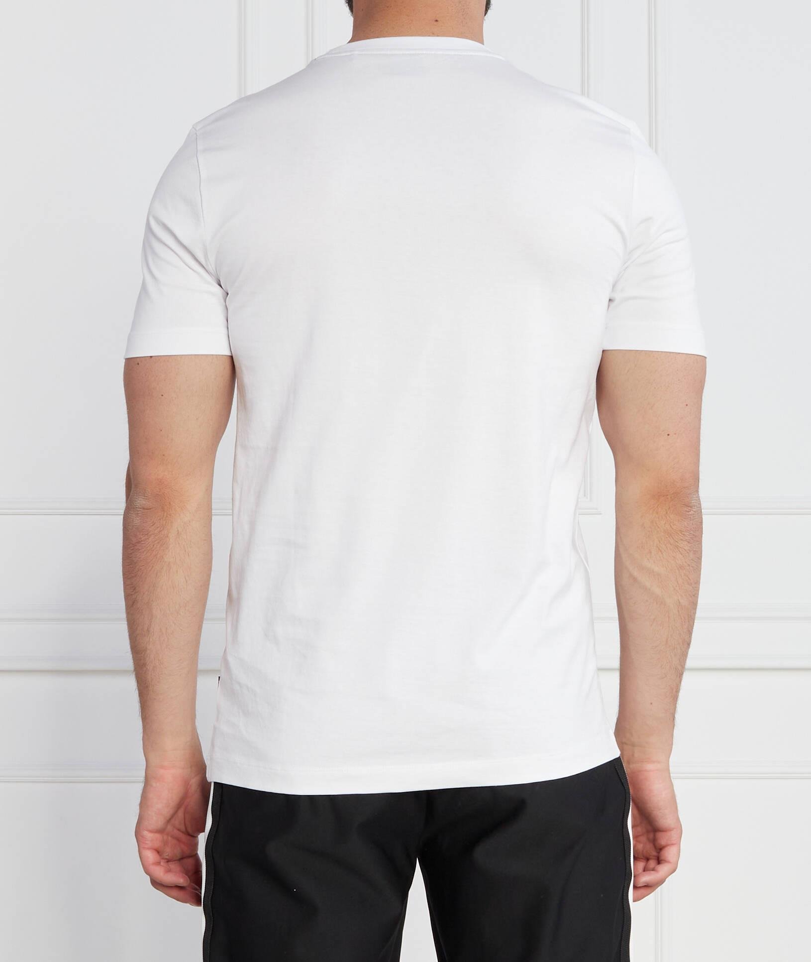 BOSS BOSS Erkek regular fit Kısa Kollu Düz Bisiklet Yaka Beyaz T-Shirt 50495742-100