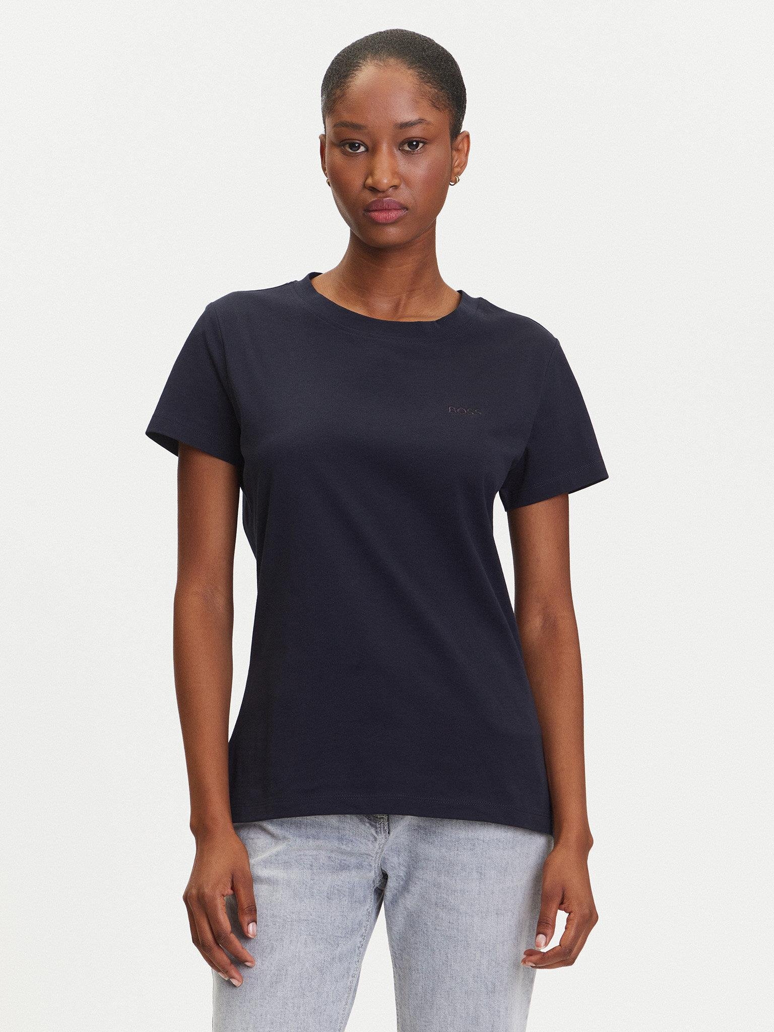 BOSS BOSS Kadın Pamuklu Marka Logolu Yuvarlak Yaka Lacivert Eşofman Altı 50506973-408