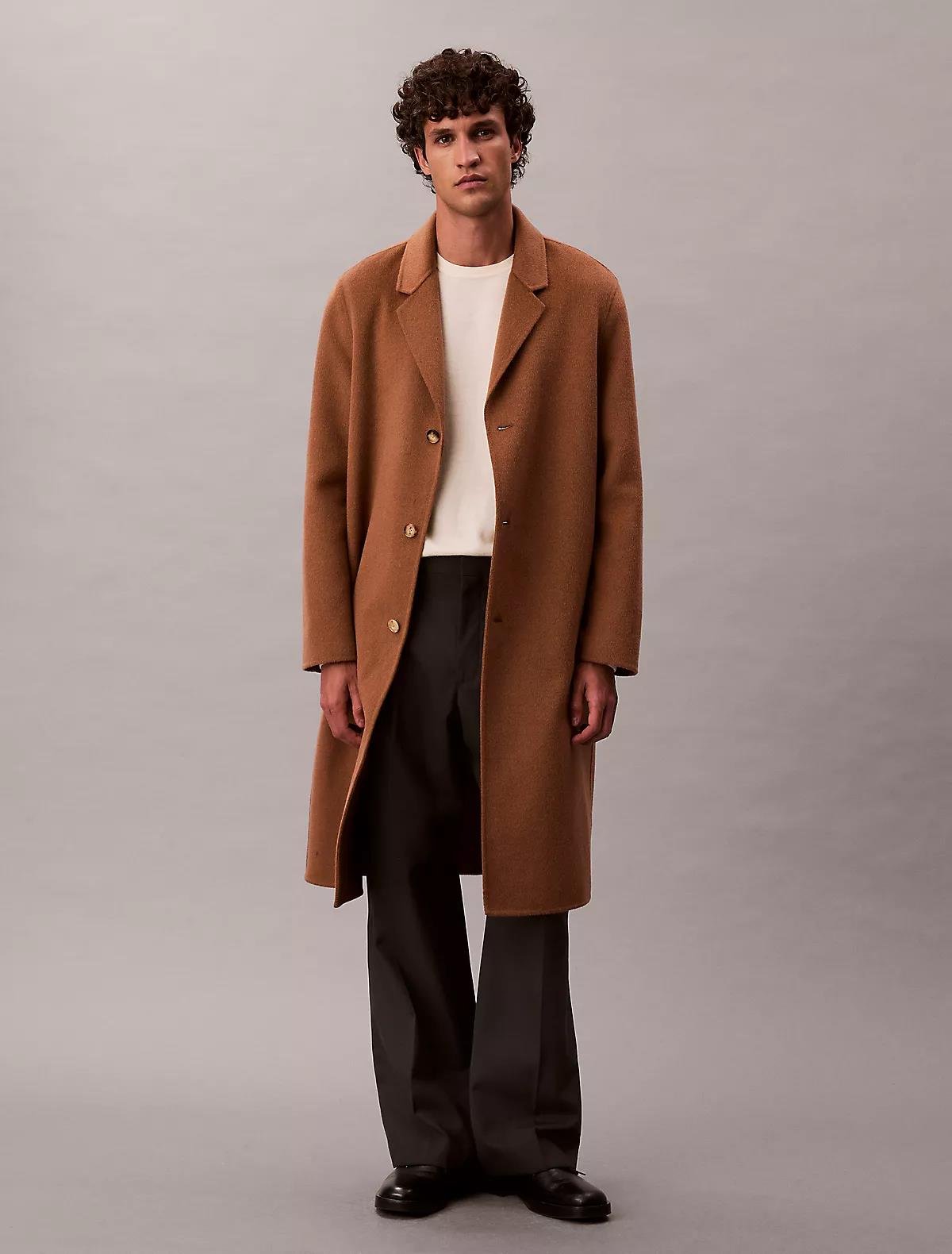 Calvin Klein Calvin Klein Erkek %100 Yün Normal Kalıp Ribanalı Yuvarlak Yaka Ck Logo Kabartmalı Uzun Kollu Örme Beyaz Kazak LV04LB305G-YAC