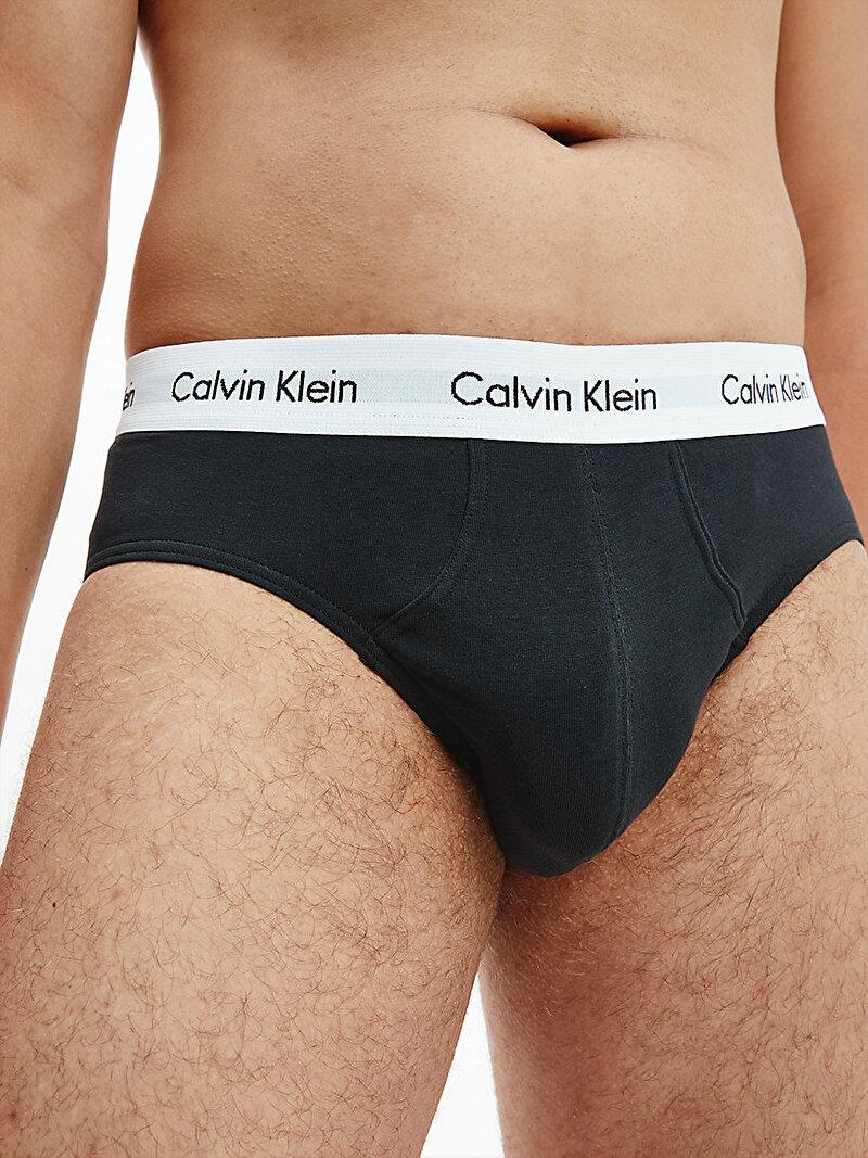 Calvin Klein Calvin Kleın Erkek Basic Calvin Klein İmzalı Bel Bantlı Siyah Külot 0000U2661G-001