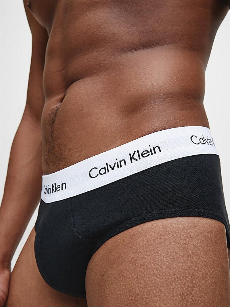 Calvin Klein Calvin Kleın Erkek Basic Calvin Klein İmzalı Bel Bantlı Siyah Külot 0000U2661G-001
