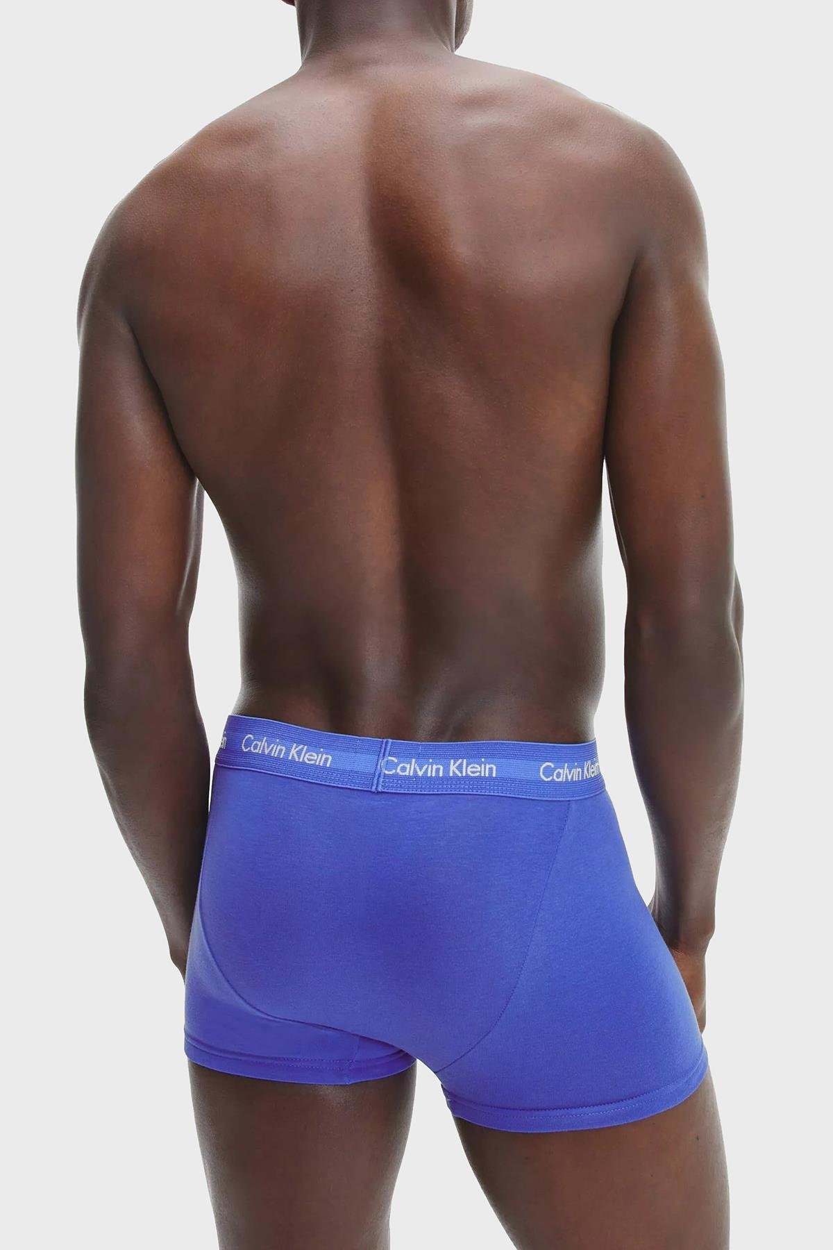 Calvin Klein Calvin Kleın Erkek Basic Calvin Klein İmzalı Bel Bantlı Mavi Külot 0000U2664G-4KU