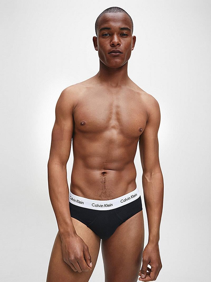 Calvin Klein Calvin Kleın Erkek Basic Calvin Klein İmzalı Bel Bantlı Siyah Külot 0000U2661G-001