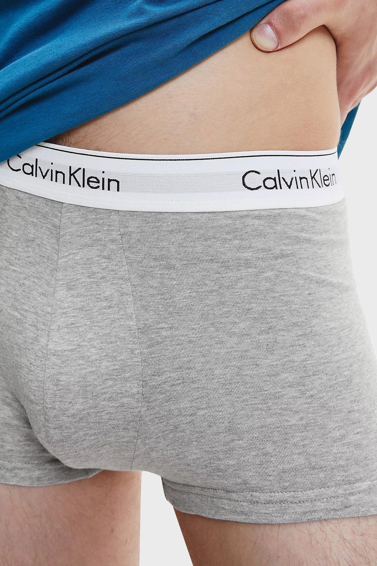 Calvin Klein Calvin Kleın Erkek Basic Calvin Klein İmzalı Bel Bantlı Çok Renkli Boxer 000NB2380A-MP1