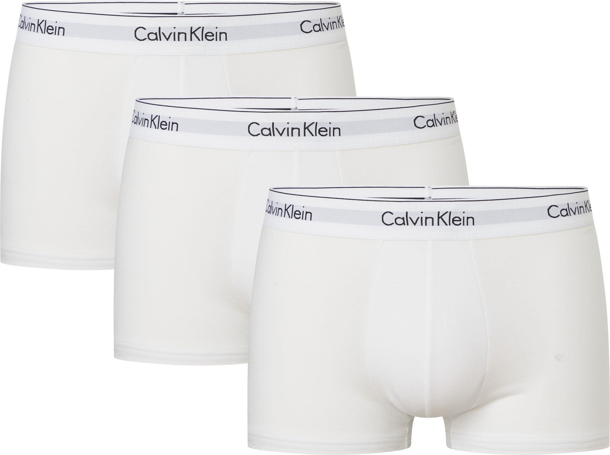 Calvin Klein Calvin Kleın Erkek Basic Calvin Klein İmzalı Bel Bantlı Beyaz Boxer 000NB2380A-100