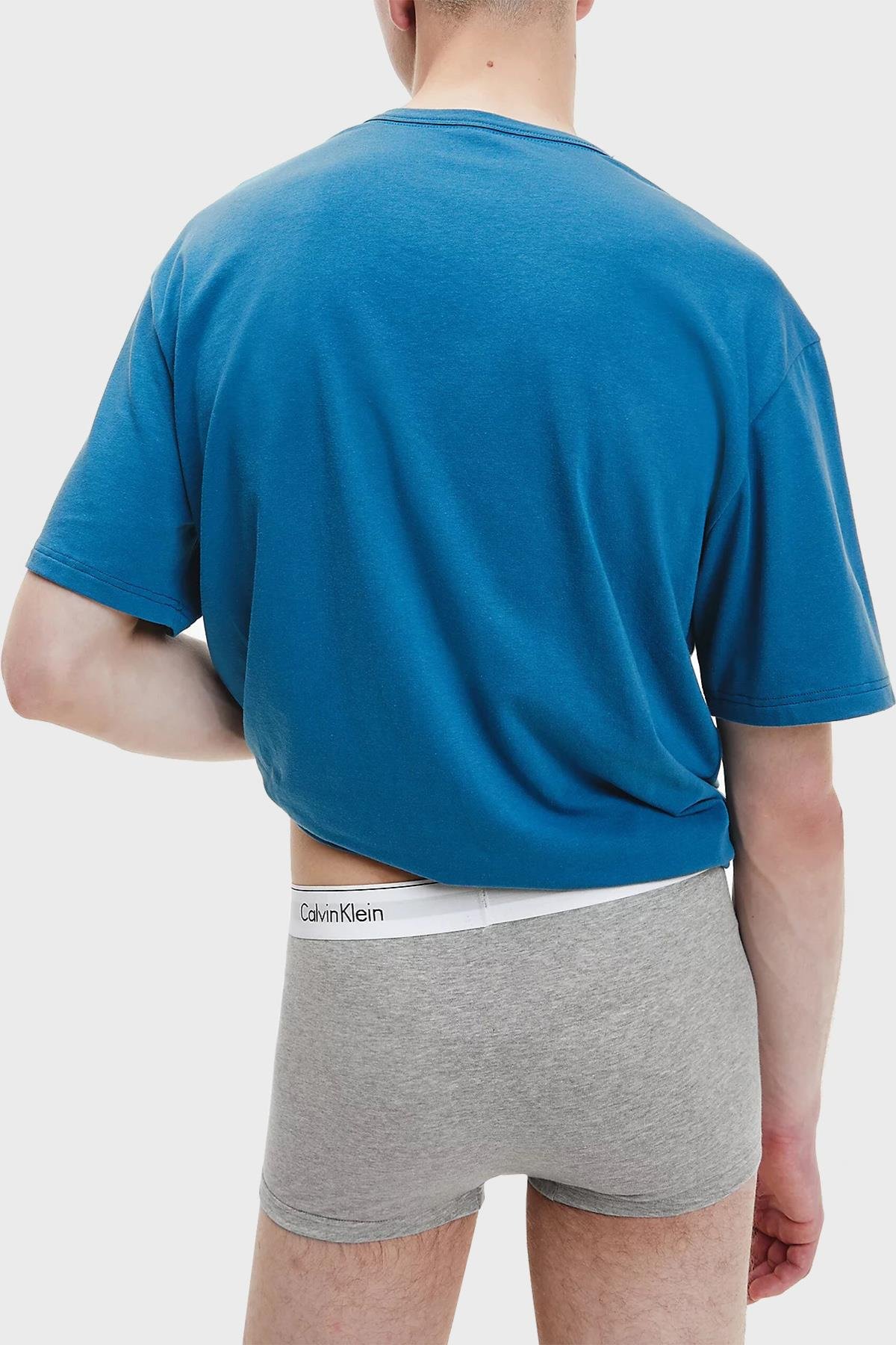 Calvin Klein Calvin Kleın Erkek Basic Calvin Klein İmzalı Bel Bantlı Çok Renkli Boxer 000NB2380A-MP1