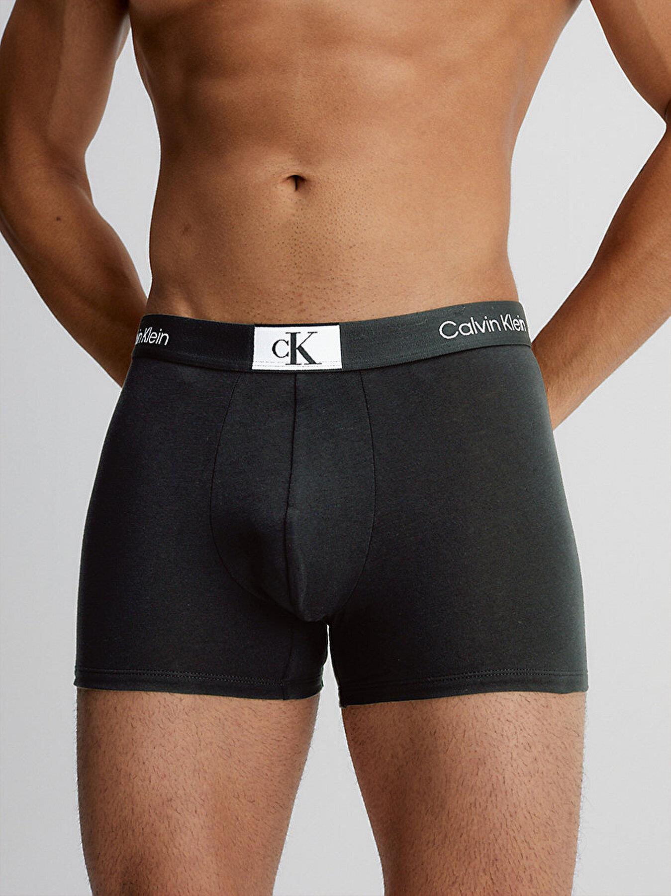 Calvin Klein Calvin Kleın Erkek Beli Lastikli Logolu Rahat Kesim Siyah Külot 000NB3528A-UB1