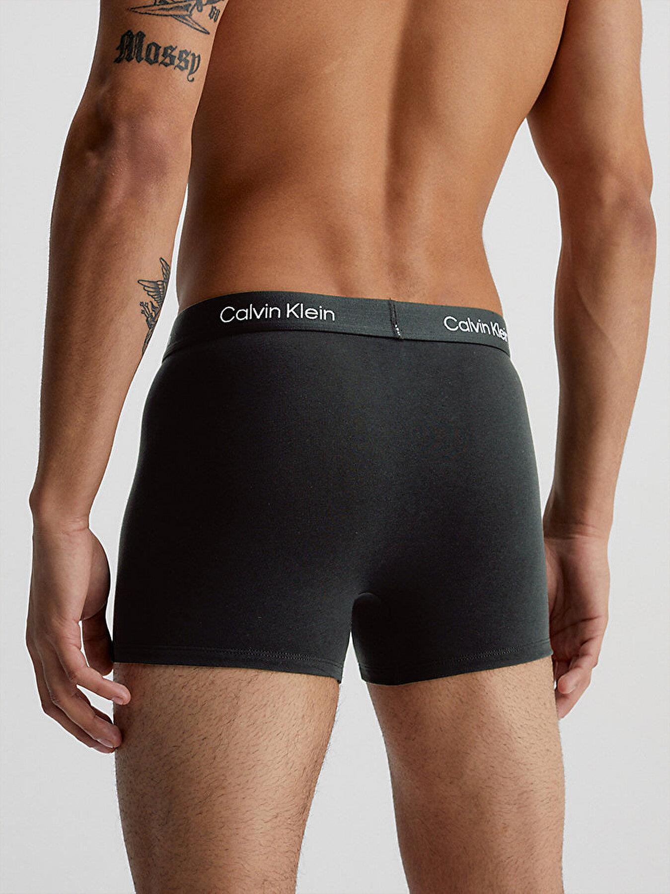 Calvin Klein Calvin Kleın Erkek Beli Lastikli Logolu Rahat Kesim Siyah Külot 000NB3528A-UB1
