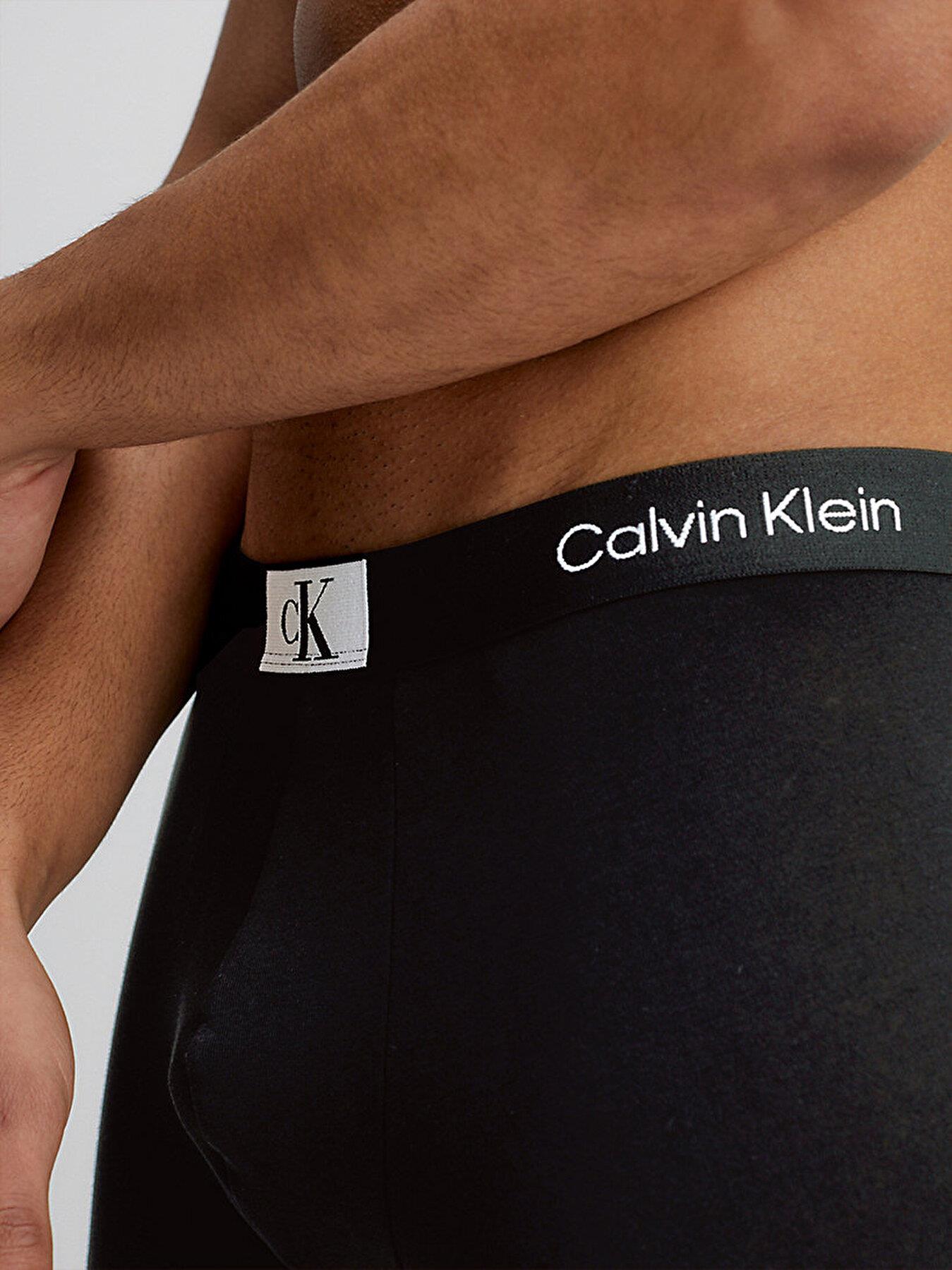 Calvin Klein Calvin Kleın Erkek Beli Lastikli Logolu Rahat Kesim Siyah Külot 000NB3528A-UB1