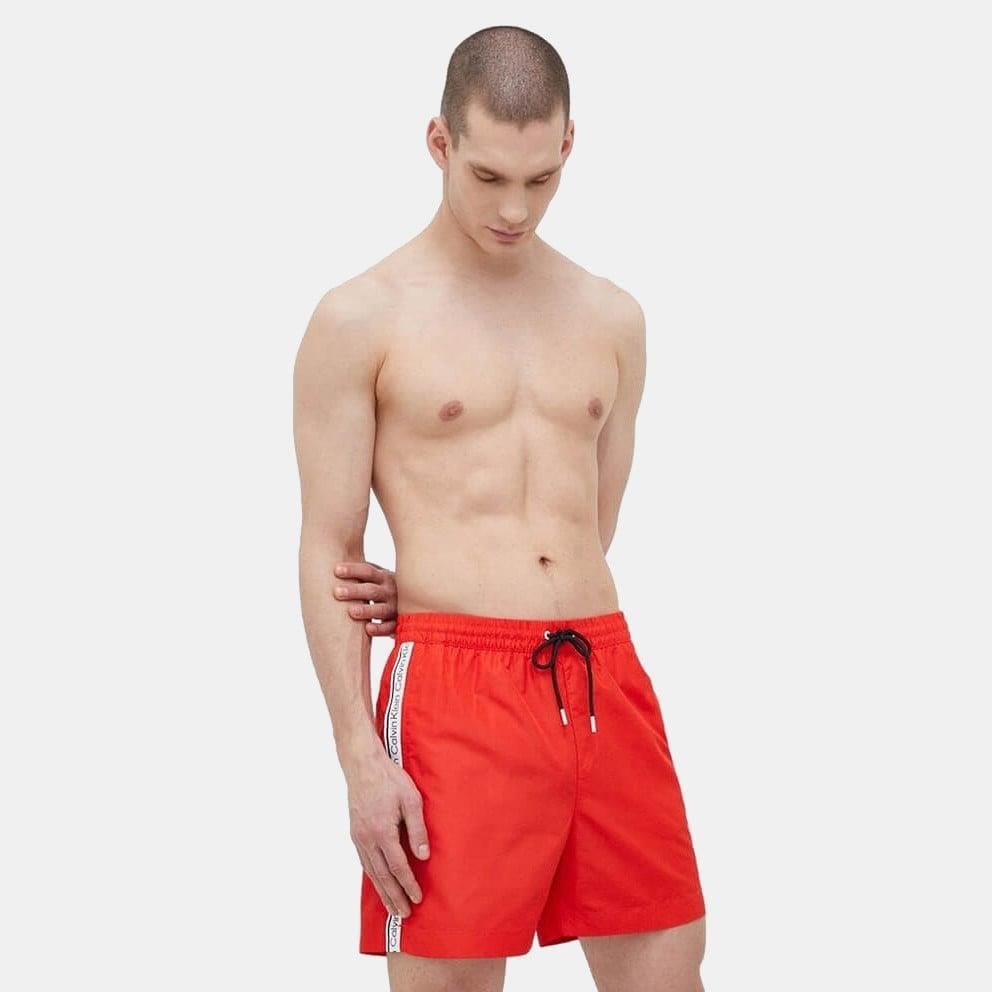 Calvin Klein Calvin Kleın Erkek Çabuk Kuruyan Kumaşlı Normal Kesim Kırmızı Mayo KM0KM00810-XNE