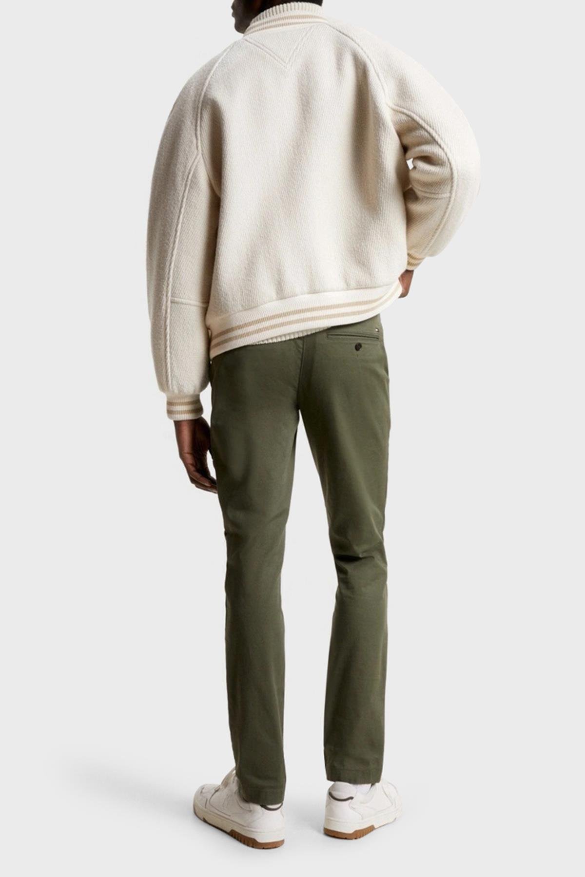 Calvin Klein Calvin Kleın Erkek Cepli Uzun Boy Düğmeli Günlük Kullanım Haki1 Pantolon MW0MW26619-RBN