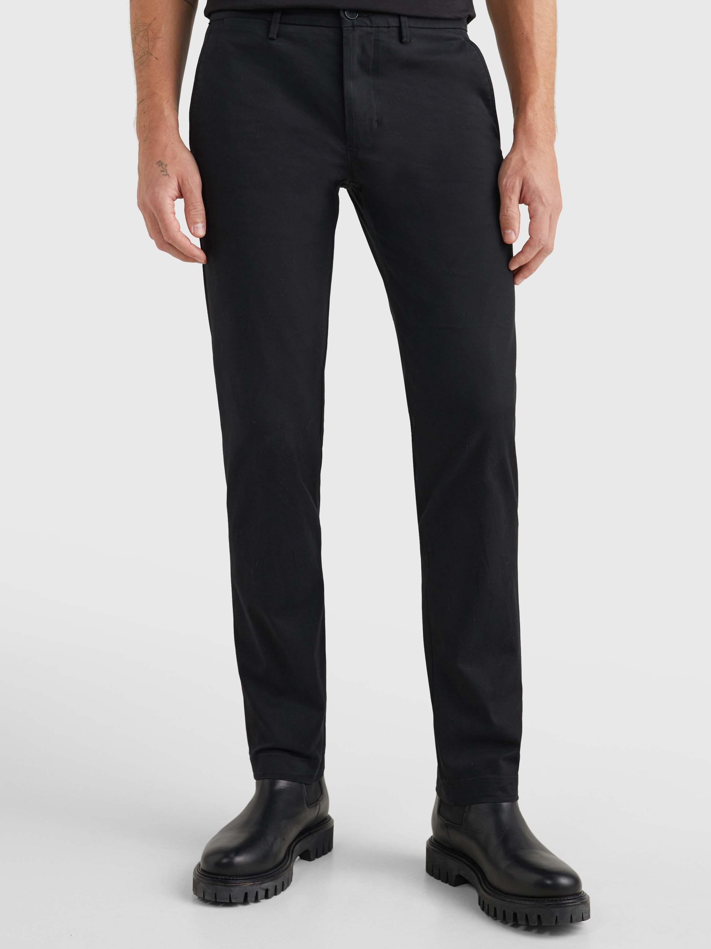 Calvin Klein Calvin Kleın Erkek Cepli Uzun Boy Düğmeli Günlük Kullanım Siyah Pantolon MW0MW26619-BDS
