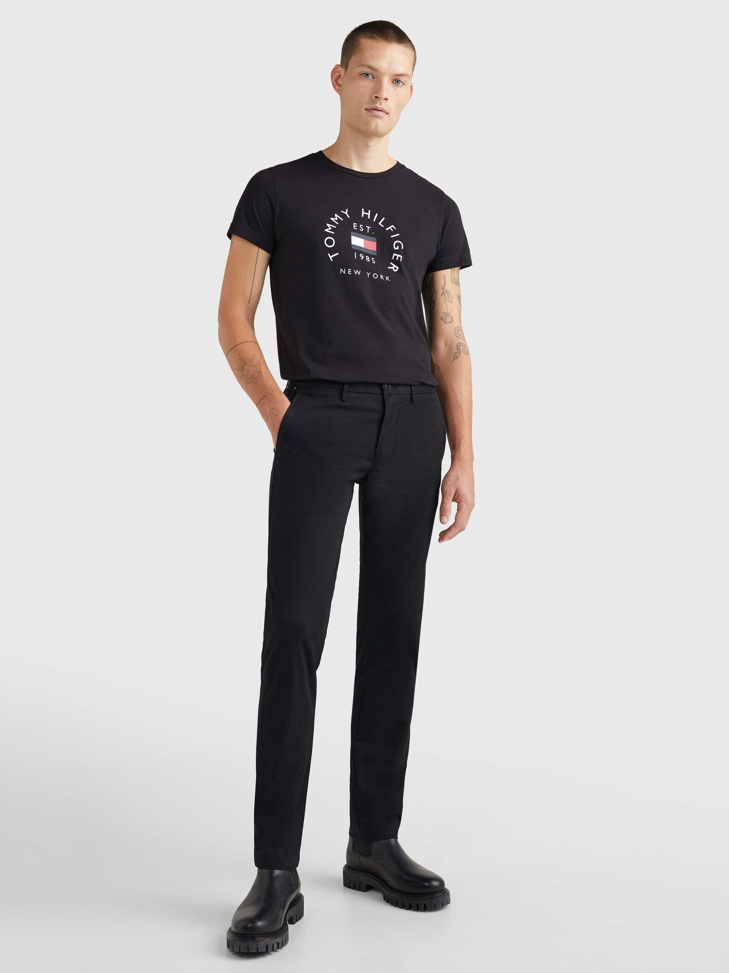 Calvin Klein Calvin Kleın Erkek Cepli Uzun Boy Düğmeli Günlük Kullanım Siyah Pantolon MW0MW26619-BDS