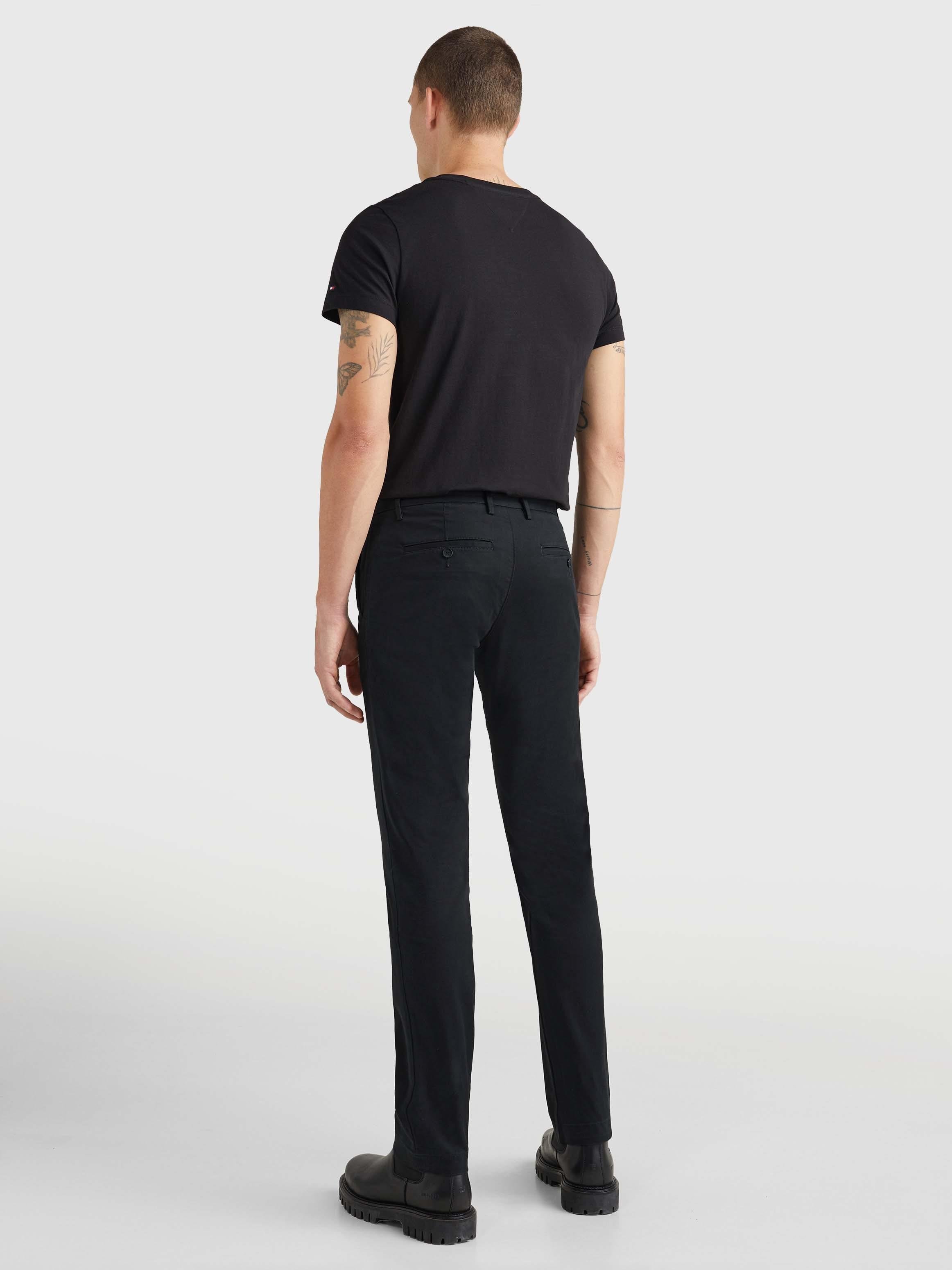 Calvin Klein Calvin Kleın Erkek Cepli Uzun Boy Düğmeli Günlük Kullanım Siyah Pantolon MW0MW26619-BDS