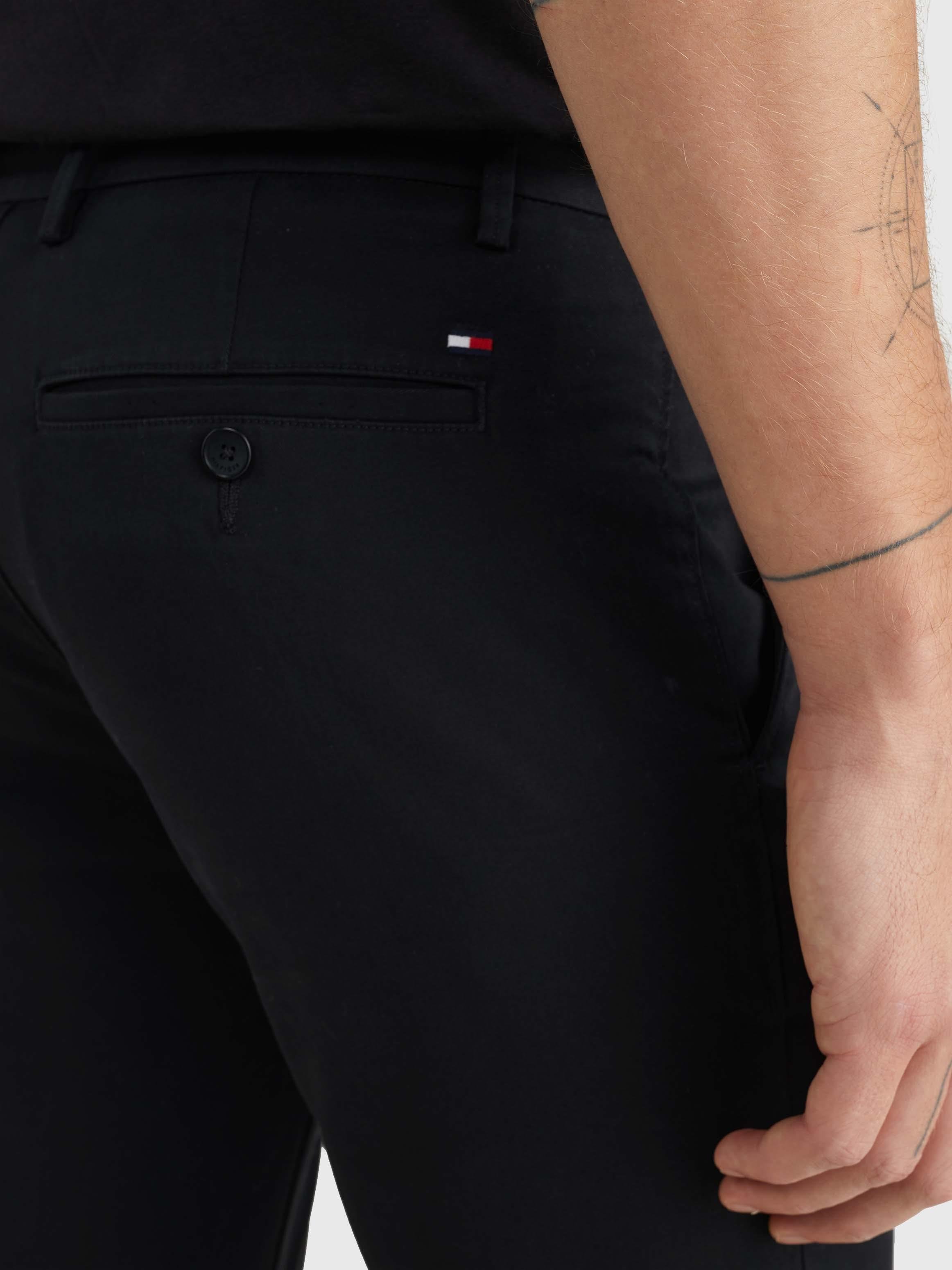 Calvin Klein Calvin Kleın Erkek Cepli Uzun Boy Düğmeli Günlük Kullanım Siyah Pantolon MW0MW26619-BDS