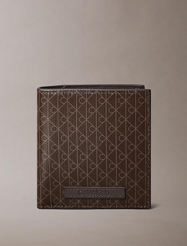 Calvin Klein Calvin Klein Erkek CK Desen Çoklu Kart Bölme Gri Cüzdan LV04D1084G-BAY