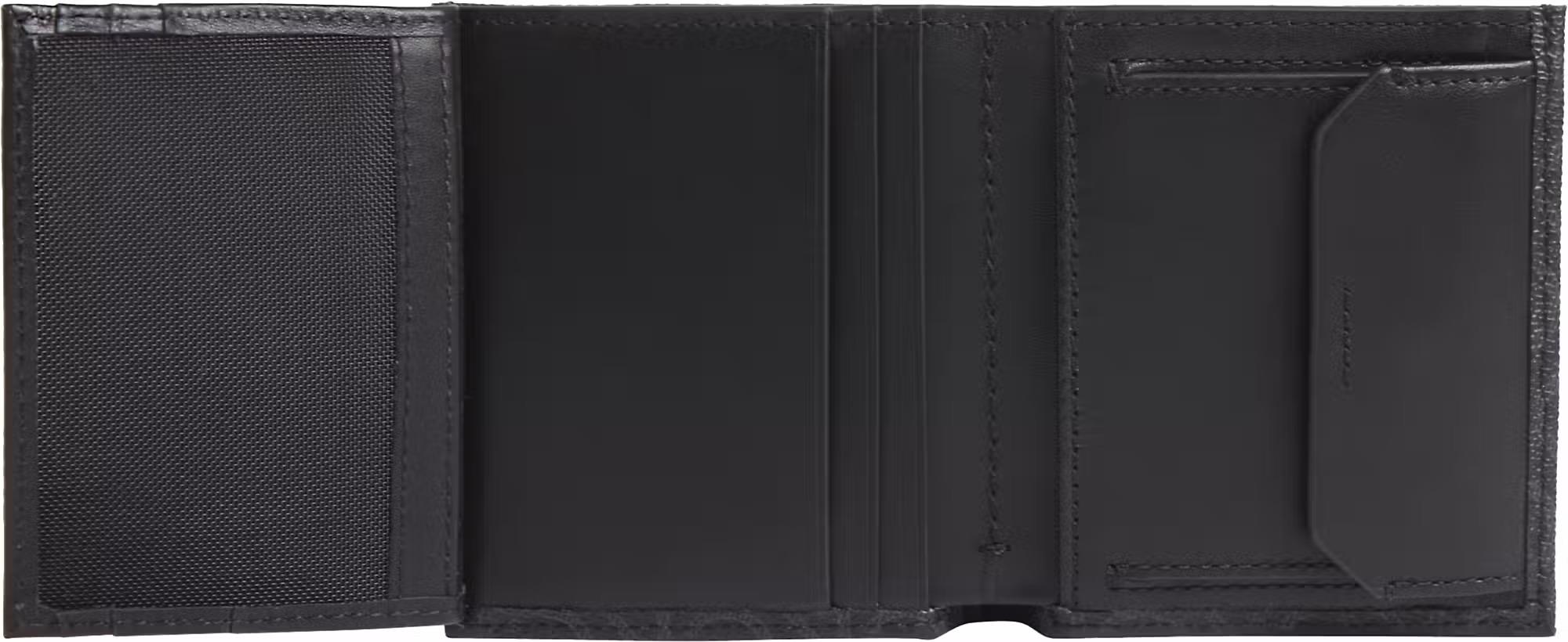 Calvin Klein Calvin Klein Erkek CK Monogram Logolu Ana Para ve Bozuk Para Bölmeli Siyah Cüzdan LV04D1040G-UB1