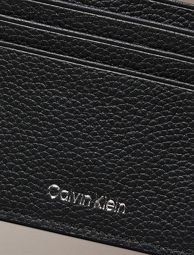 Calvin Klein Calvin Klein Erkek Çoklu Kart Bölmeli Deri Siyah Cüzdan LV04D1060G-UB1