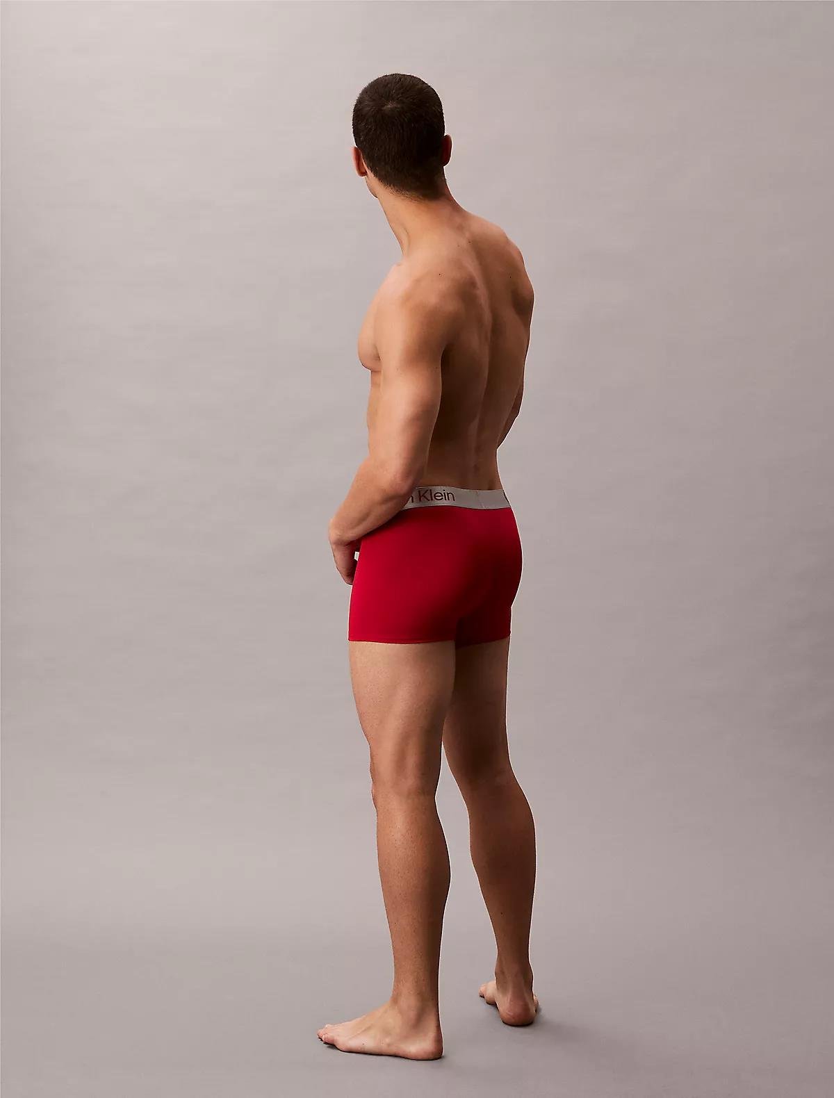 Calvin Klein Calvin Klein Erkek Dar Kalıp Nefes Alabilen Kumaş Logolu Elastik Bel Bantlı 3'lü Çok Renkli Boxer LV00NB4269-0GU