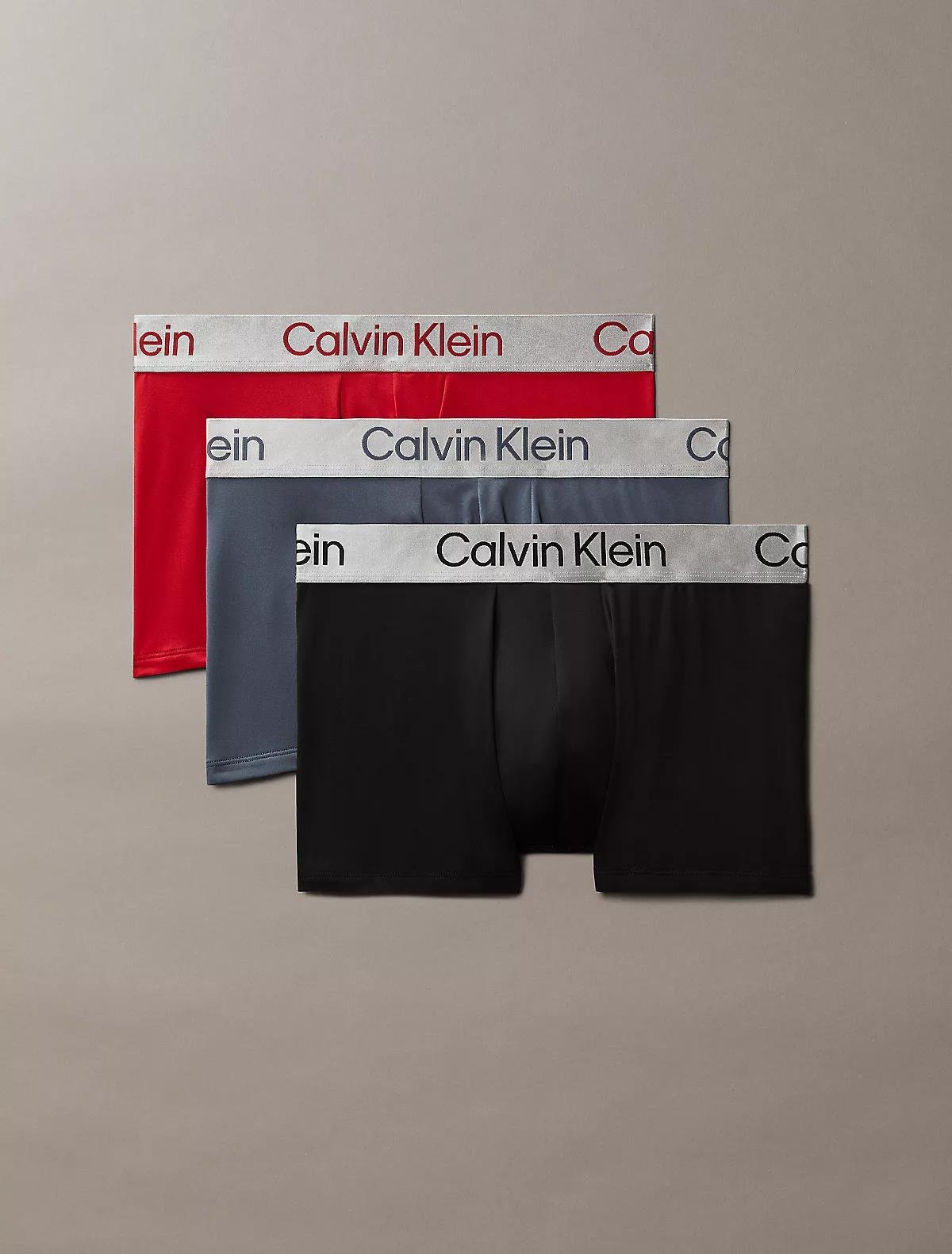 Calvin Klein Calvin Klein Erkek Dar Kalıp Nefes Alabilen Kumaş Logolu Elastik Bel Bantlı 3'lü Çok Renkli Boxer LV00NB4269-0GU