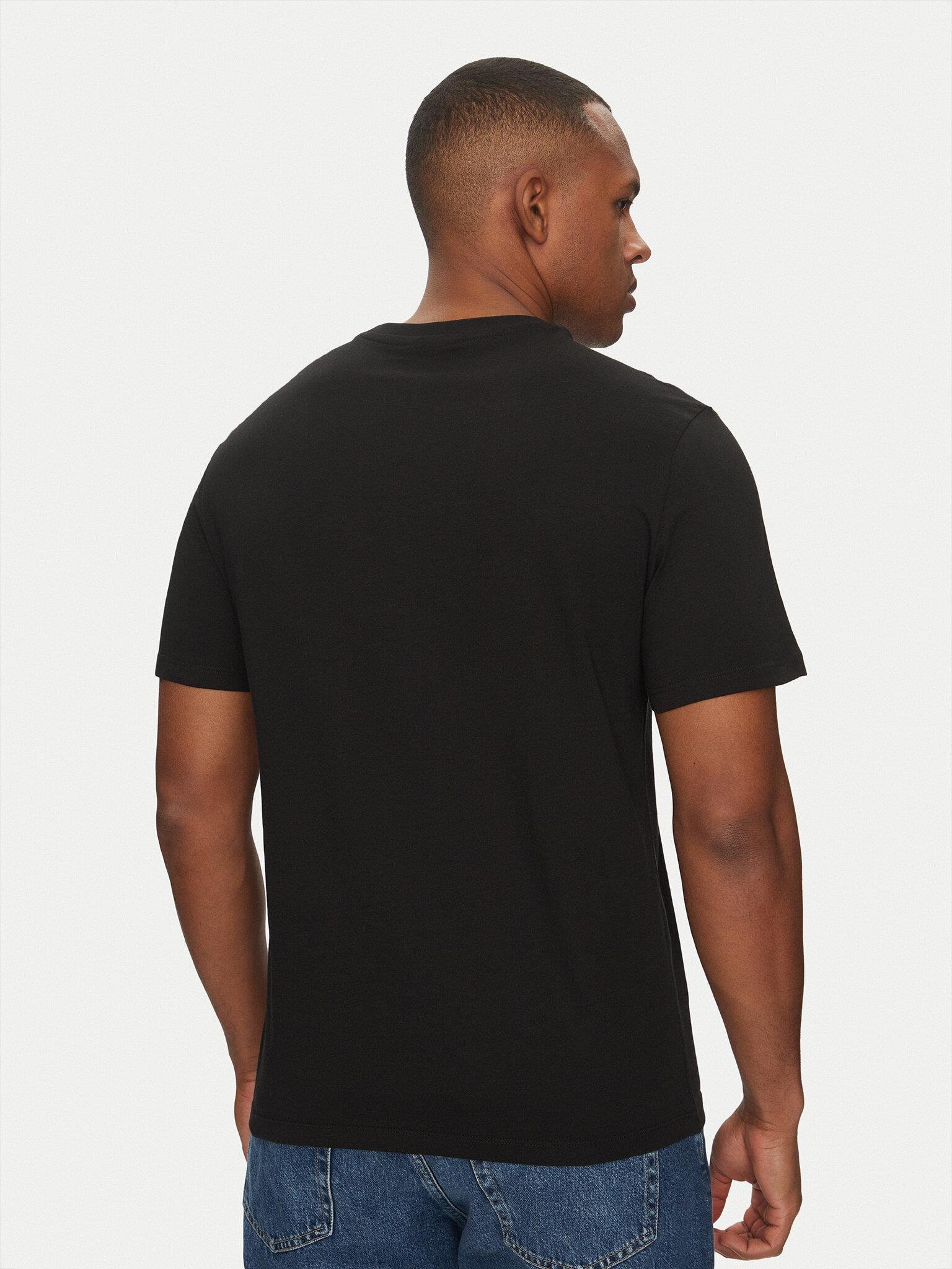 Calvin Klein Calvin Klein Erkek Dokuma Bisiklet Yaka Kısa Kollu Günlük Siyah T-Shirt LV040HM265-UB1