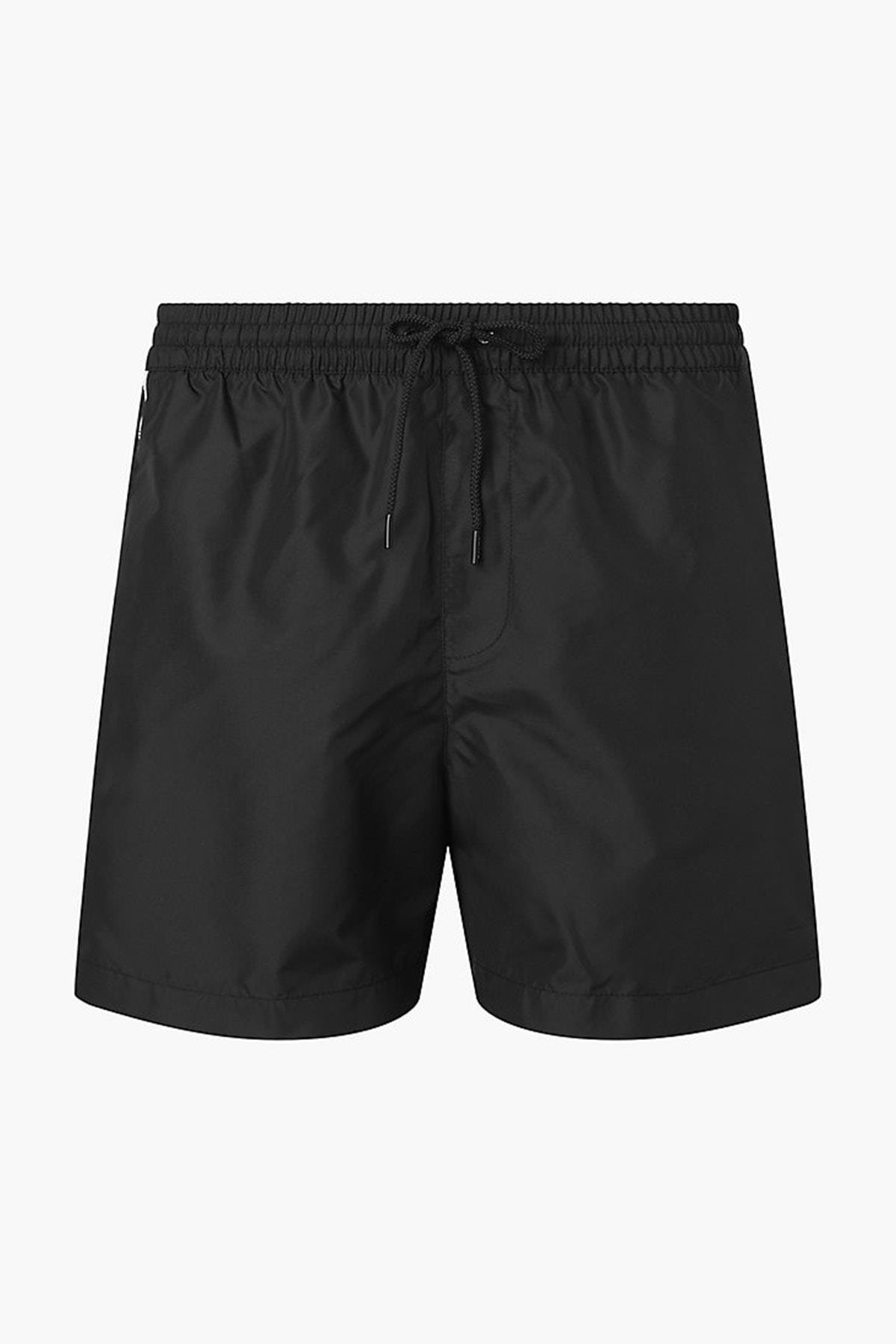 Calvin Klein Calvin Kleın Erkek File Astarlı Beli Lastikli Siyah Mayo KM0KM00741-SIY