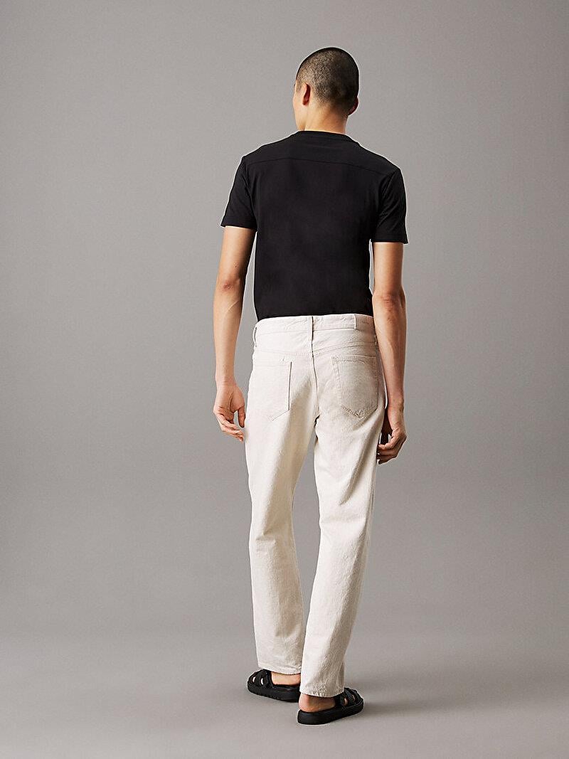 Calvin Klein Calvin Klein Erkek Kısa Kollu Pamuklu Bisiklet Yaka Calvin Klein Yazı Detaylı Siyah T-Shirt K10K114169-BEH