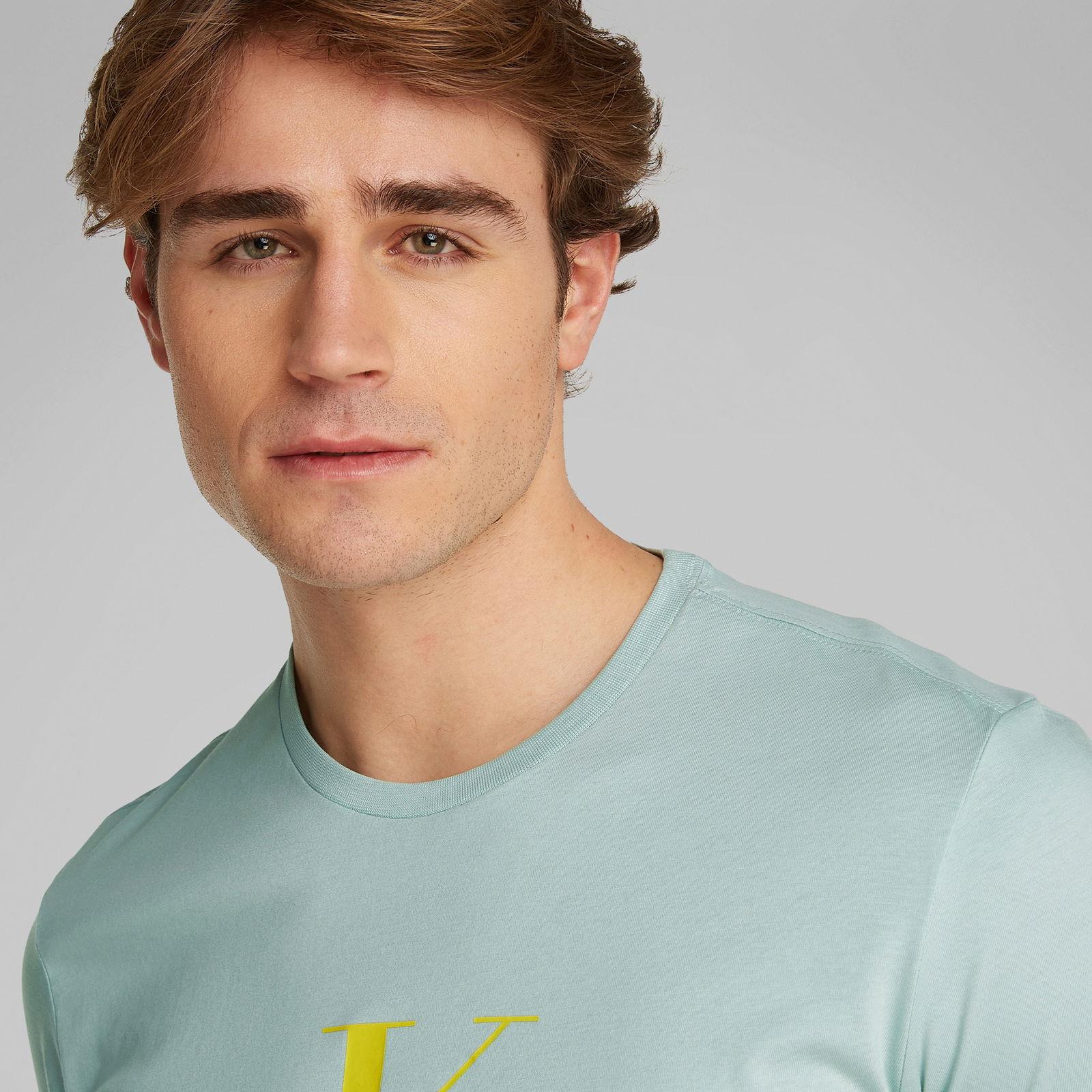 Calvin Klein Calvin Klein Erkek Logolu Bisiklet Yaka Kısa Kol Standart Yeşil T-Shirt LV040EM286-PCT