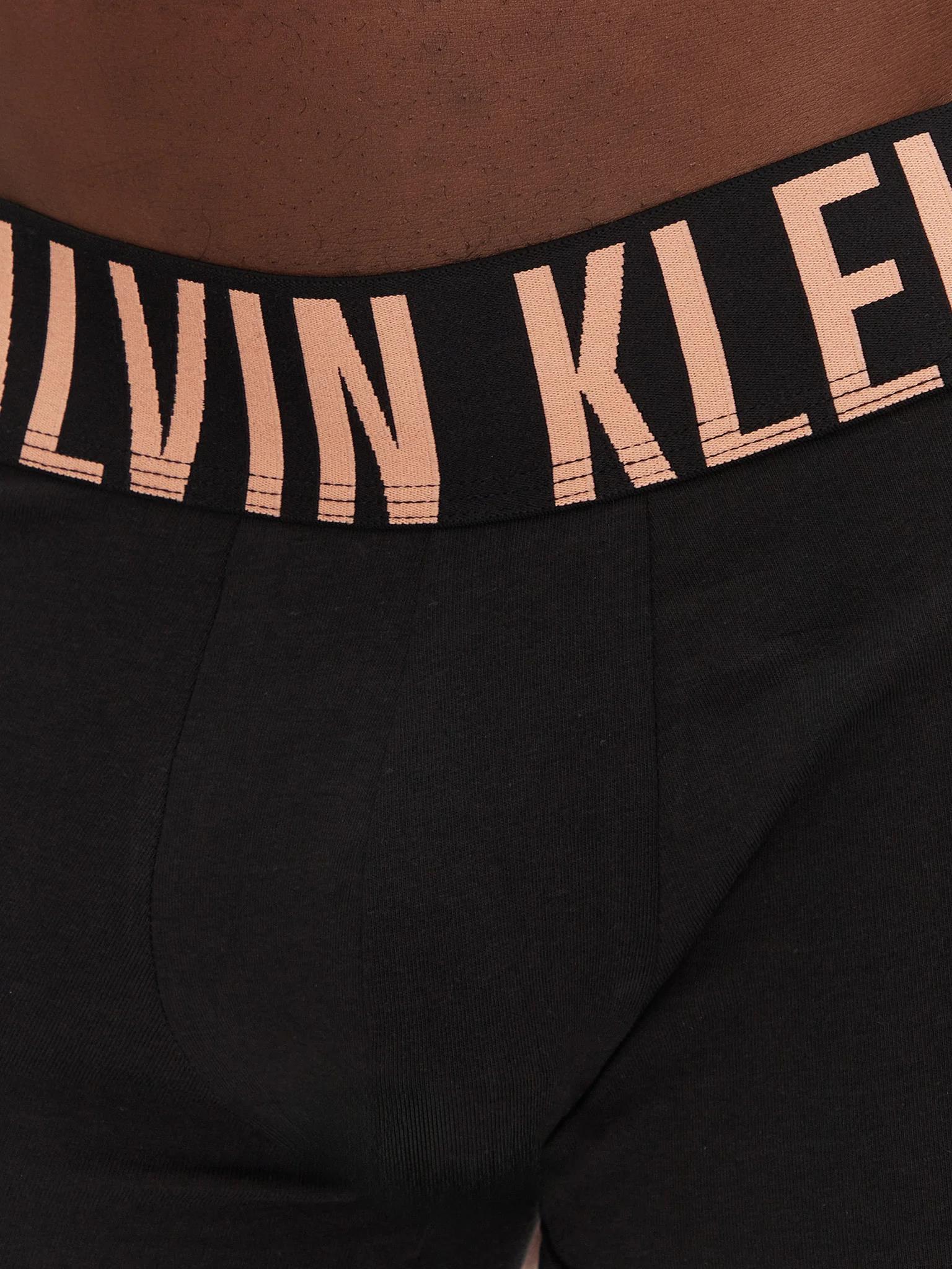 Calvin Klein Calvin Klein Erkek Logolu Beli Lastikli Yüksek Bel Pamuklu Siyah Boxer 000NB3608A-VVN