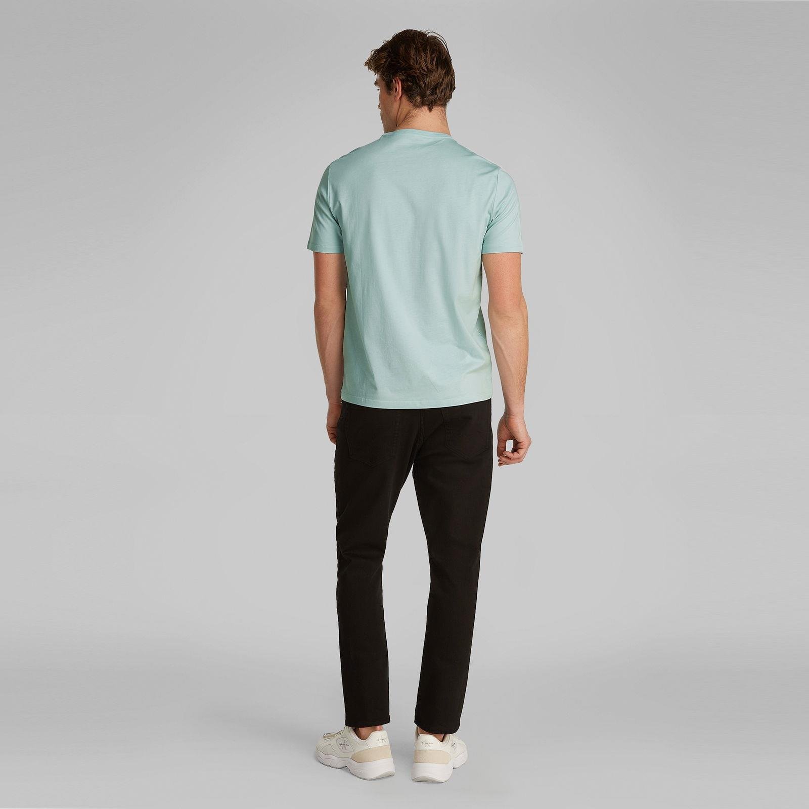 Calvin Klein Calvin Klein Erkek Logolu Bisiklet Yaka Kısa Kol Standart Yeşil T-Shirt LV040EM286-PCT