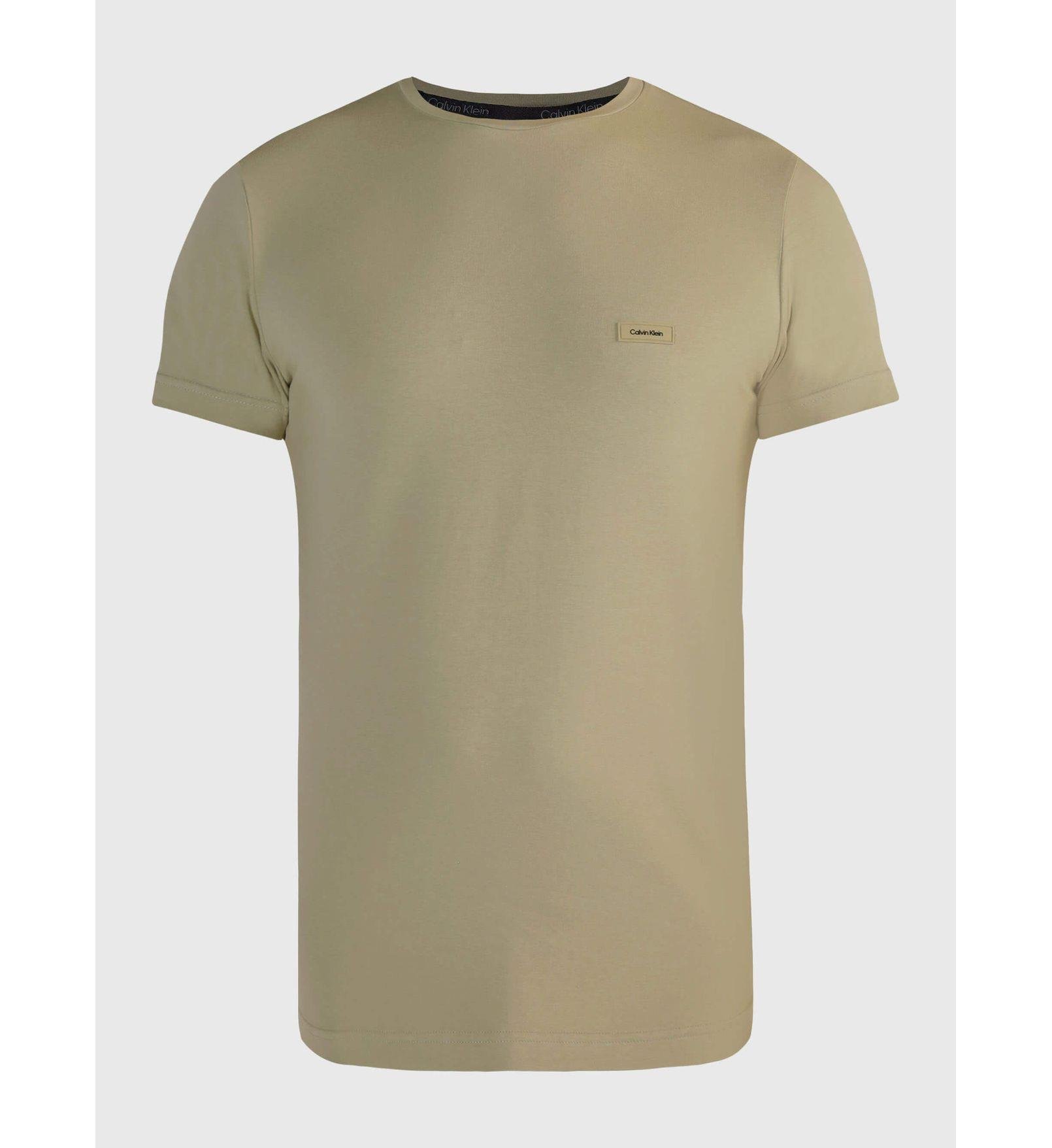 Calvin Klein Calvin Kleın Erkek Marka Logolu Pamuklu Günlük Kullanım Yeşil T-Shirt K10K112724-MSS