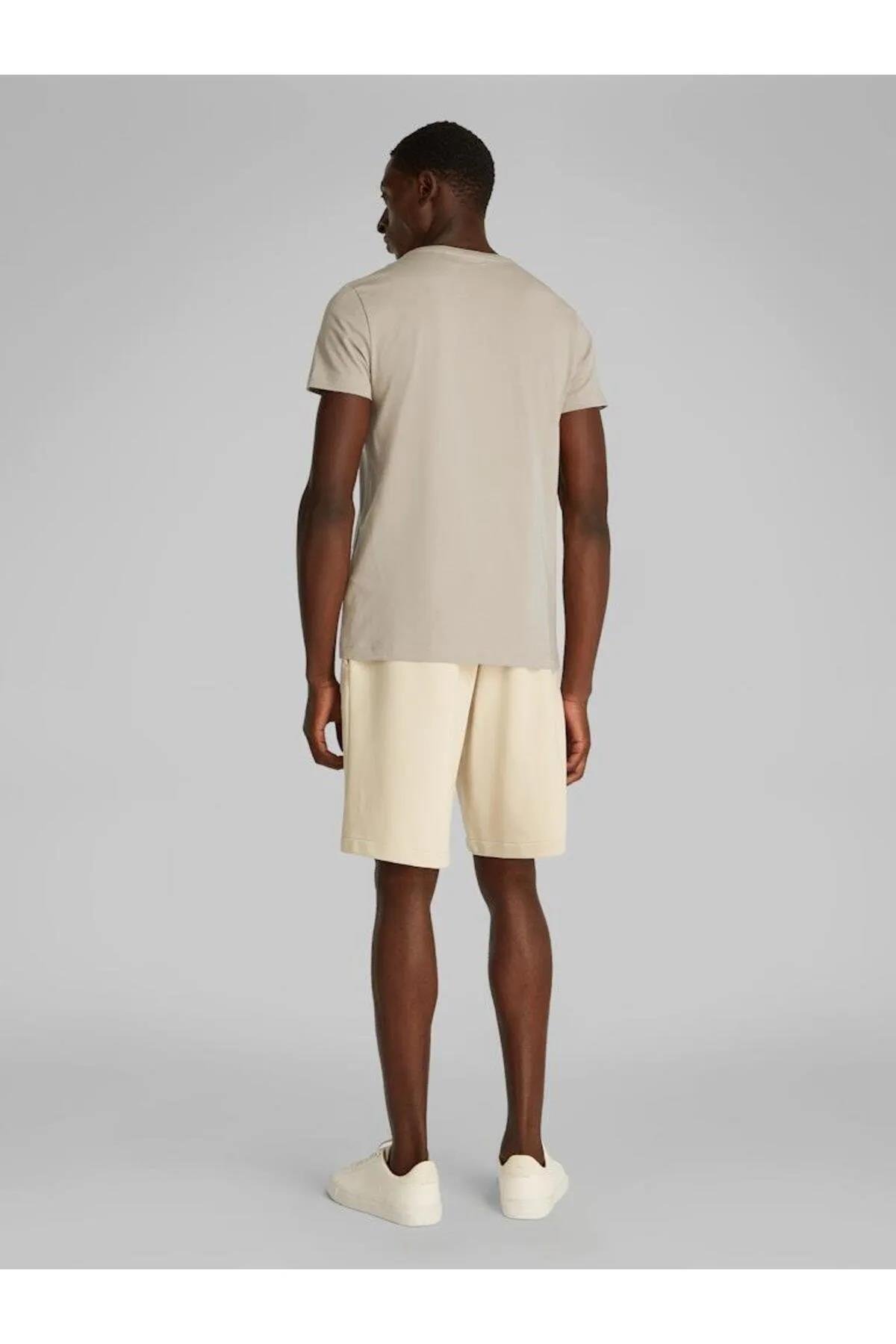 Calvin Klein Calvin Klein Erkek Marka Logolu Pamuklu Günlük Kullanım Gri T-Shirt K10K112724-PAH