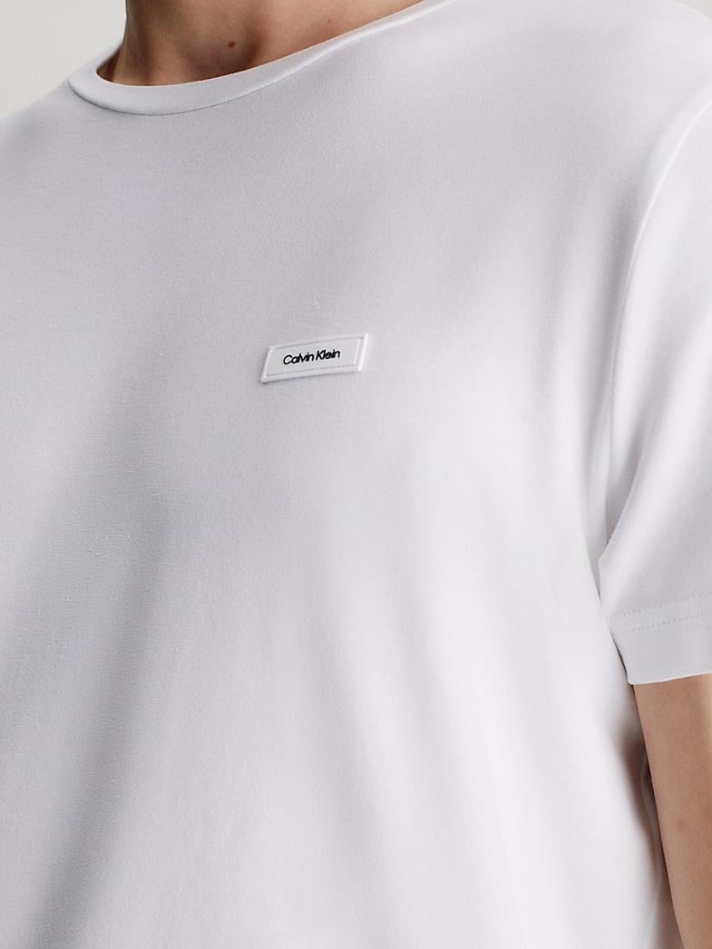 Calvin Klein Calvin Kleın Erkek Marka Logolu Pamuklu Günlük Kullanım Beyaz T-Shirt K10K112724-YAF