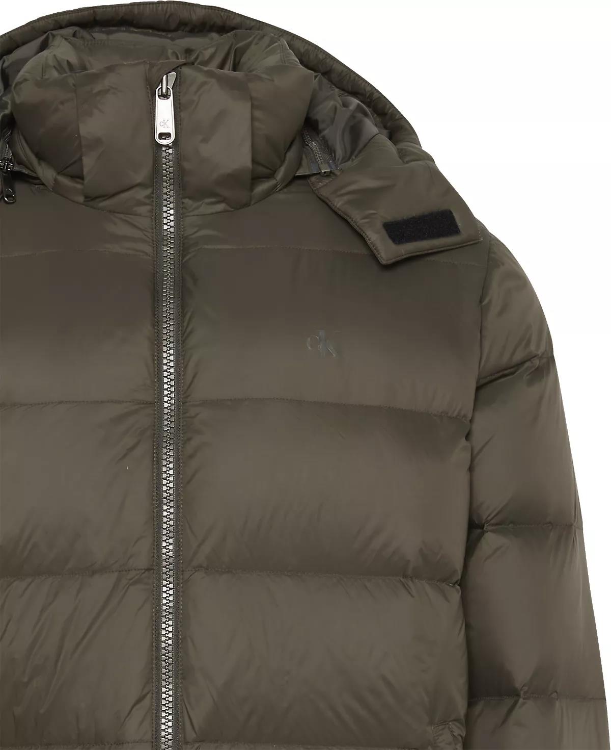 Calvin Klein Calvin Klein Erkek Ördek Tüyü Doldurma Uzun Kol Şişme Kapşonlu Yeşil Mont LV04RC518G-PAR