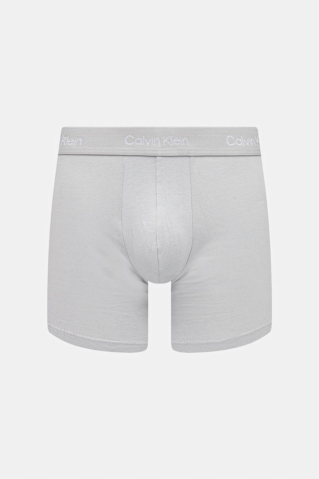 Calvin Klein Calvin Klein Erkek Pamuklu Beli Lastikli Slim Fit 3'lü Paket Çok Renkli Boxer LV00NB4394-VQN