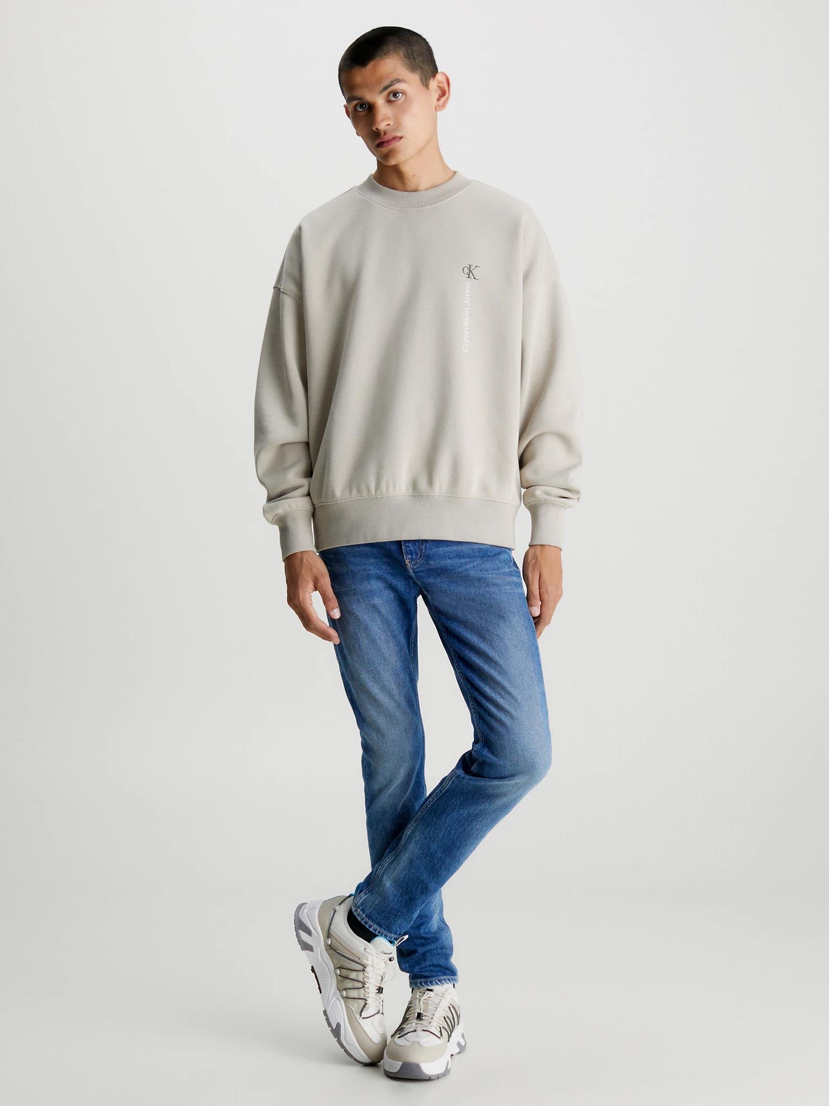 Calvin Klein Calvin Kleın Erkek Pamuklu Normal Bel 5 Cepli Düğmeli Mavi Jeans J30J323850-1BJ