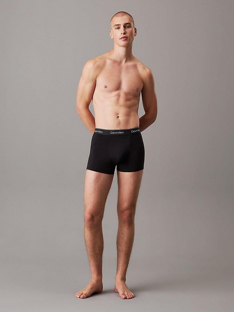 Calvin Klein Calvin Klein Erkek Pamuklu Normal Kalıp Logolu Elastik Bel Bantlı 3'lü Siyah Boxer LV00NB4286-TM6