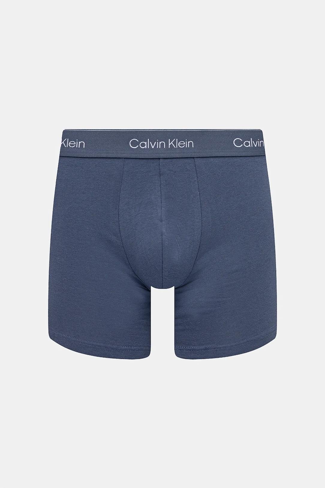 Calvin Klein Calvin Klein Erkek Pamuklu Beli Lastikli Slim Fit 3'lü Paket Çok Renkli Boxer LV00NB4394-VQN