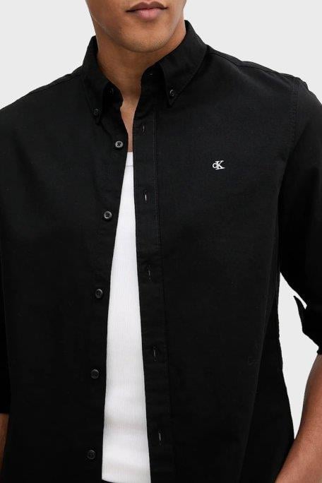 Calvin Klein Calvin Klein Erkek Pamuklu Regular Fit Uzun Kollu Siyah Gömlek LV140EM125-UB1