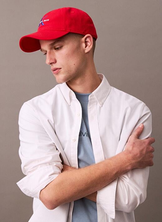 Calvin Klein Calvin Klein Erkek Pamuklu Regular Fit Uzun Kollu Beyaz Gömlek LV140EM125-YAA