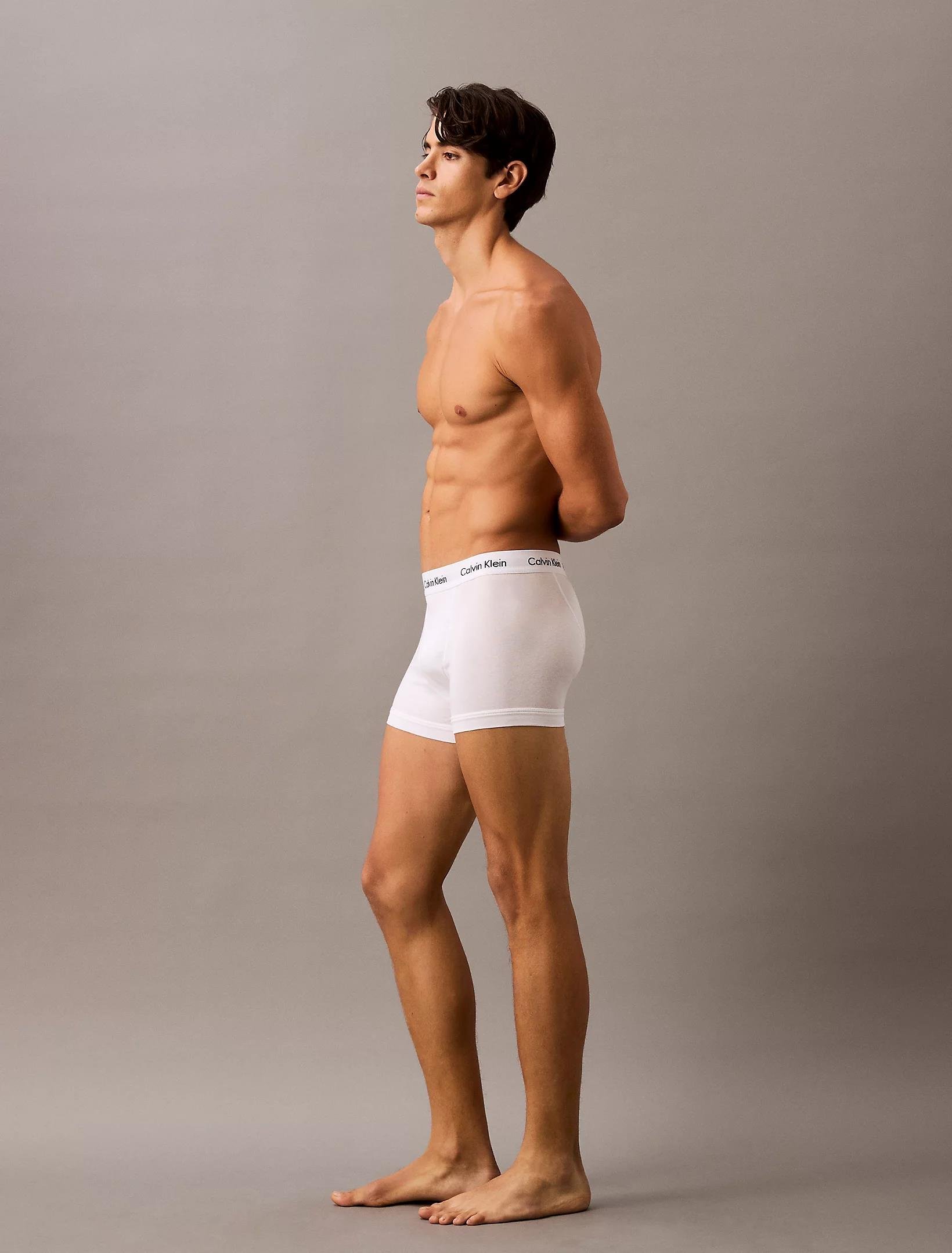 Calvin Klein Calvin Klein Erkek Pamuklu Normal Kalıp Logolu Elastik Bel Bantlı 3'lü Siyah-Beyaz-Gri Boxer LV00NB4286-MP1